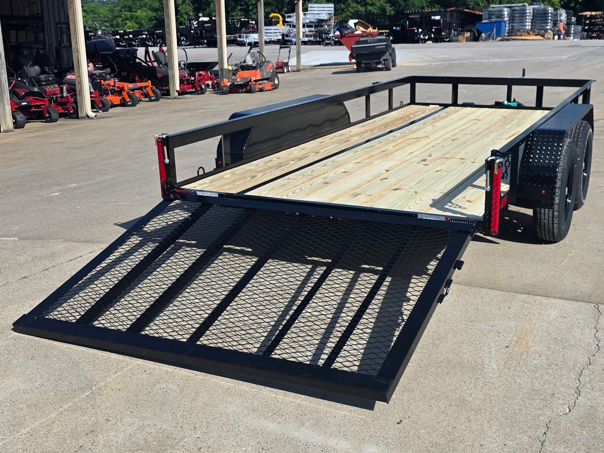 6'4" x 14' Straight Deck Utility Trailer with Tandem 3,500 lb Axles - Image 13