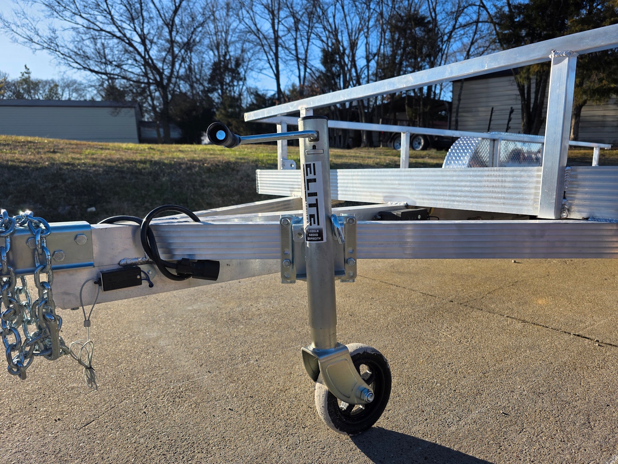 6.4' x 14' Tandem All Aluminum Utility Trailer Dual Axle Straight Deck 7K GVWR - Image 20