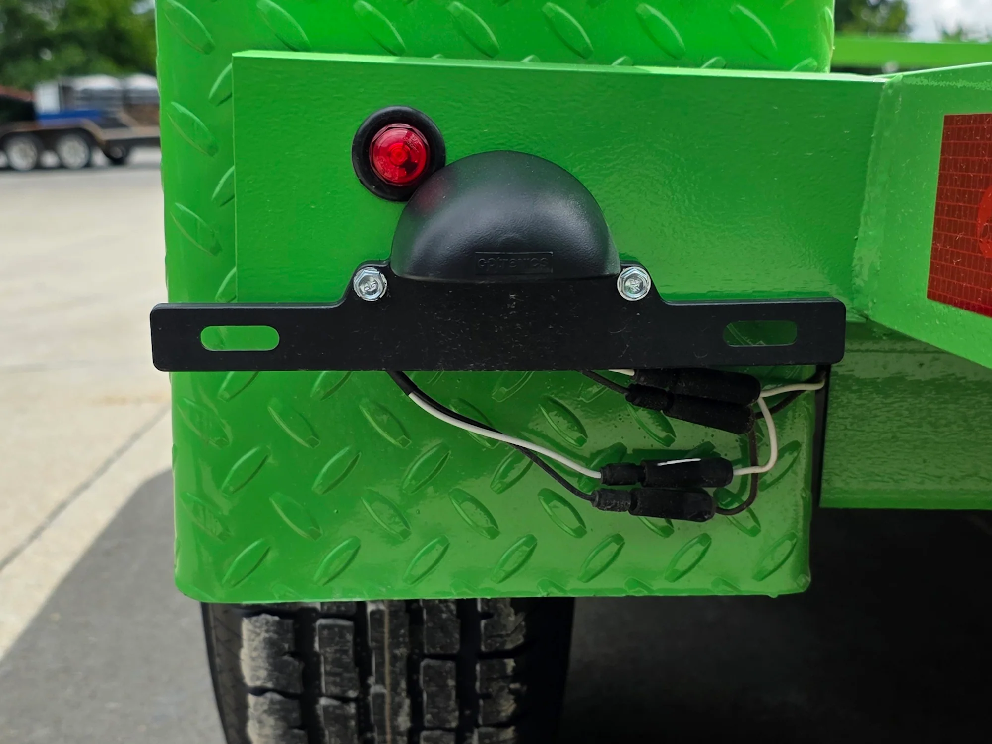 6.4x16 Utility Trailer Double Axle Dovetail with Gate Powder Coated (2) 3500lb 2-Brakes - Image 20