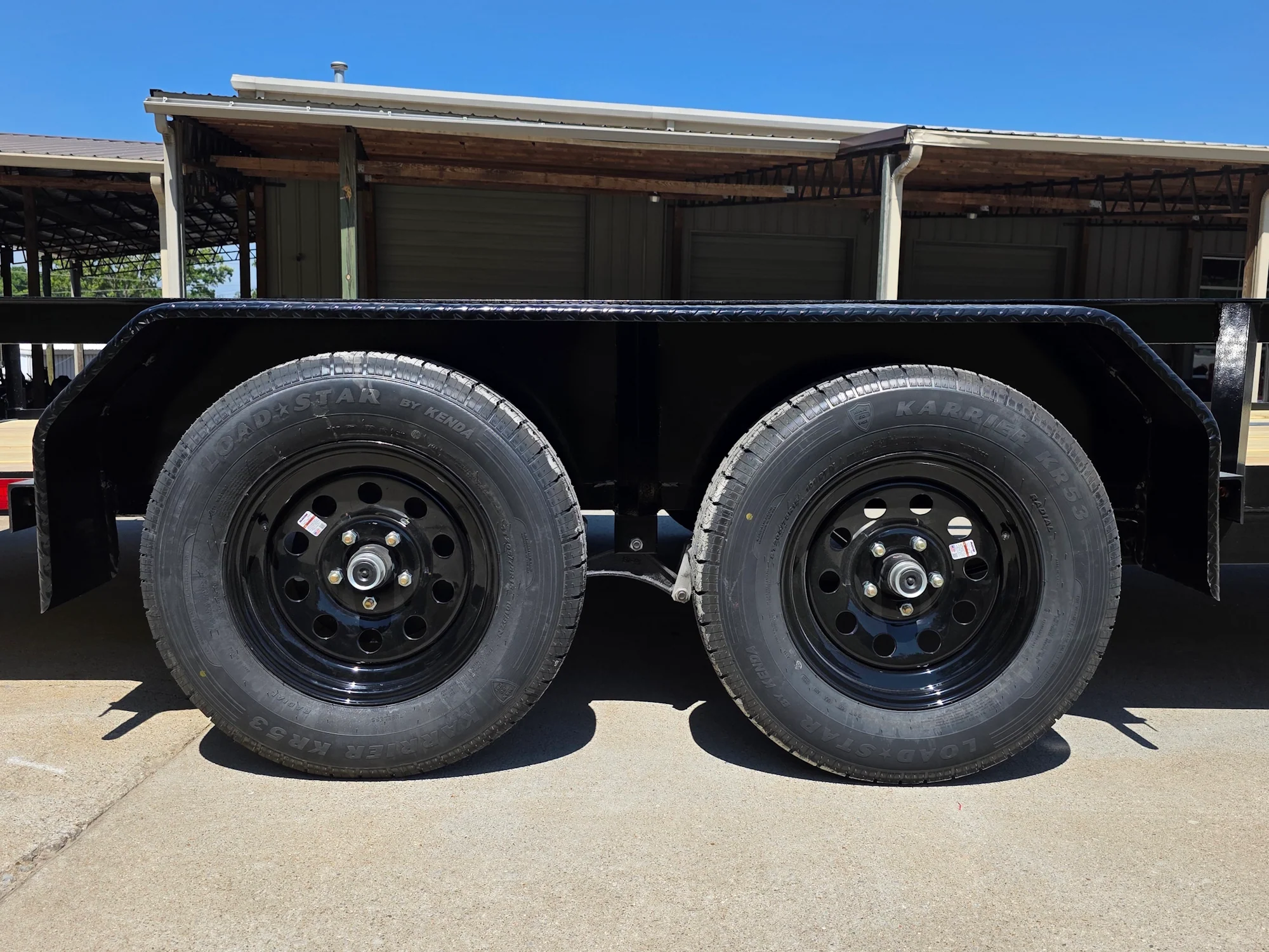 6'4" x 16 Utility Trailer Double Axle Straight Deck With Gate Powder Coated (2) 3500lb Axles - Image 21