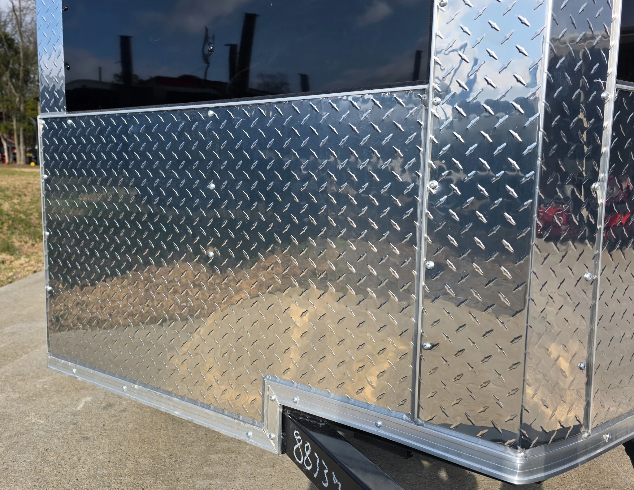 6x12 Black V-Nose Enclosed Trailer with Silver ATP (1) 3,500lb Axle - Image 13
