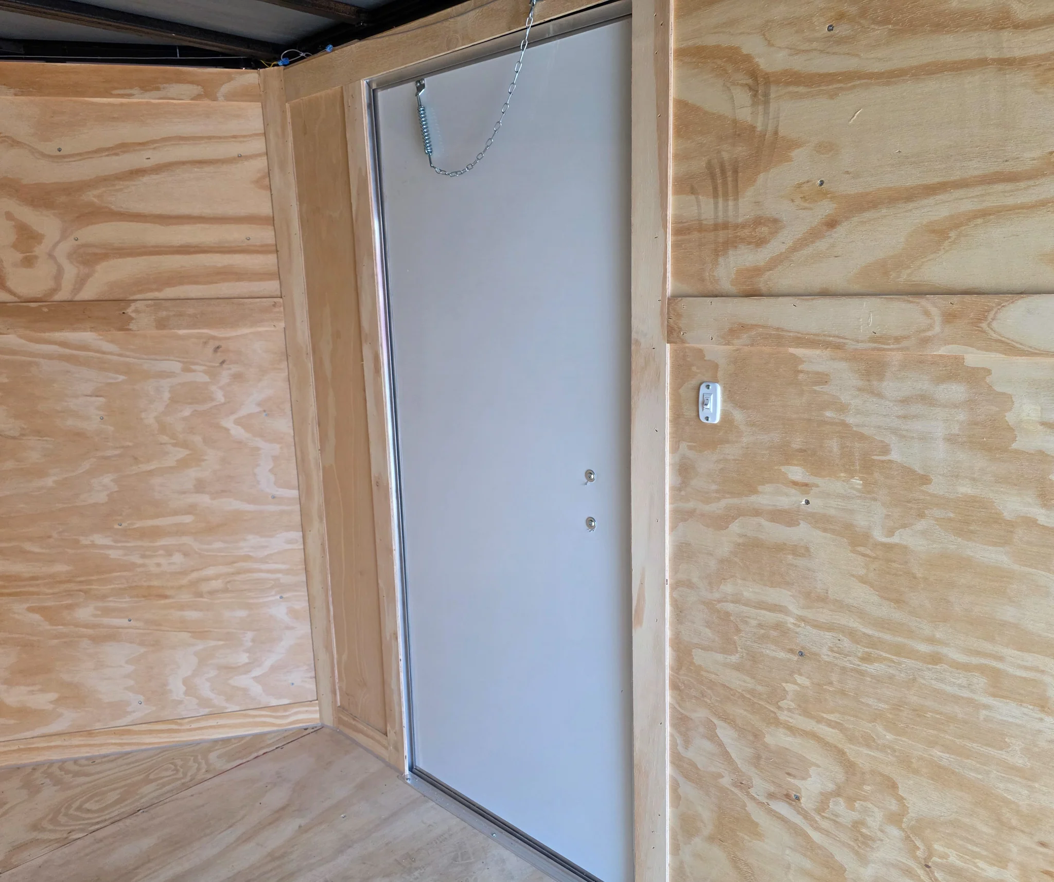 6x12 Black V-Nose Enclosed Trailer with Silver ATP (1) 3,500lb Axle - Image 21