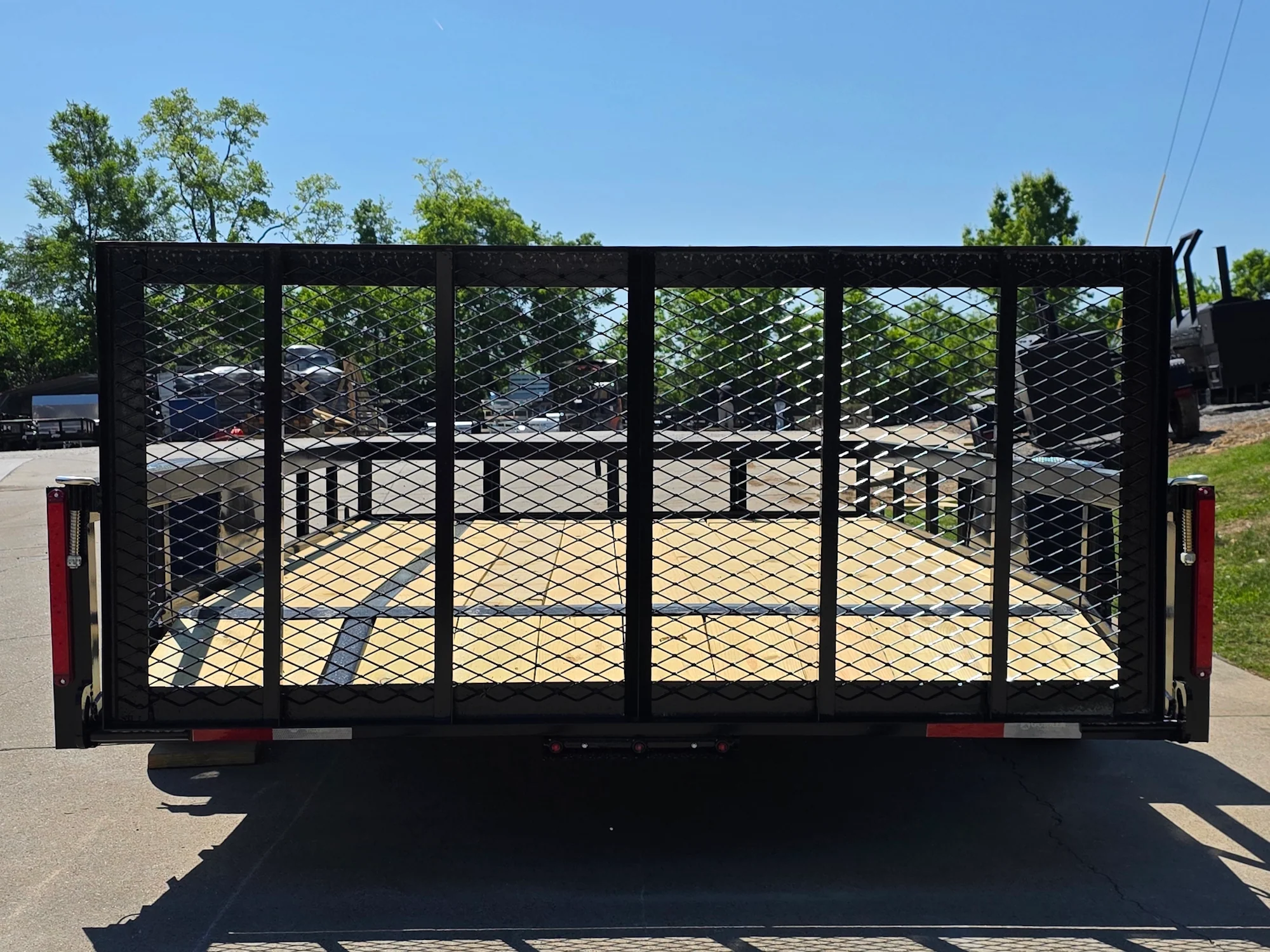 7x12 Dovetail Utility Trailer 3,500lb Axle - Image 4