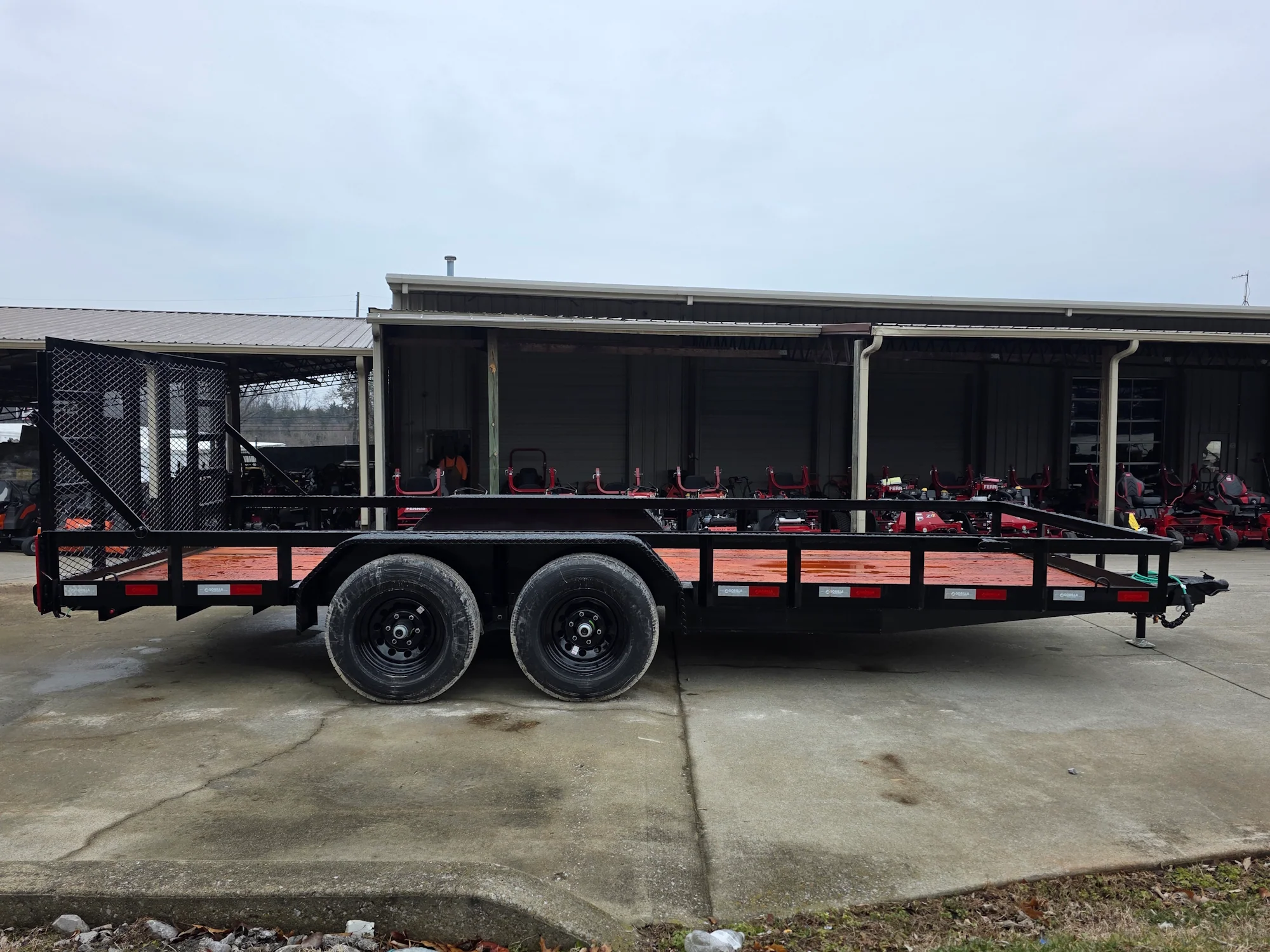 7x18 Heavy Duty Straight Deck Utility Trailer (2) 5,200lb Axles with Brakes 10K GVWR - Image 7
