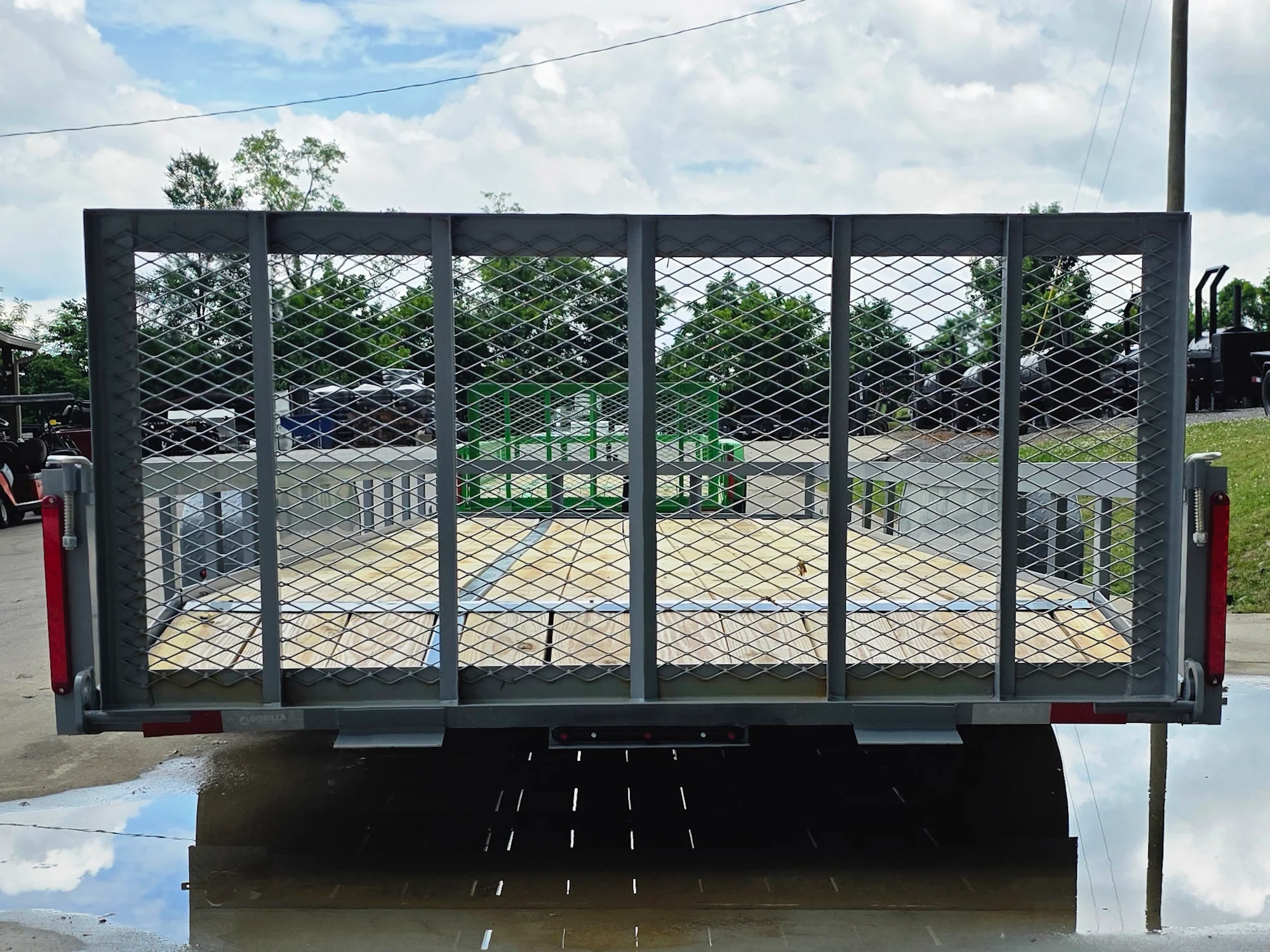 7x20 Utility Trailer Dovetail Powder Coated w/ Gate (2) 3500lb Axles 7k GVWR 2-Brakes - Image 4