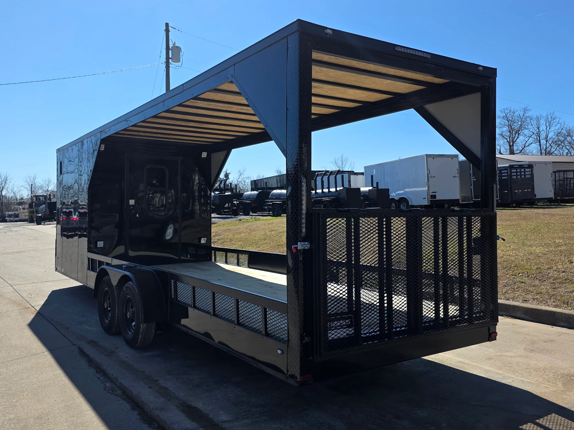 7x26 Black Hybrid Enclosed and Utility Trailer (2) 5200lb Axles 10K GVWR - Image 5