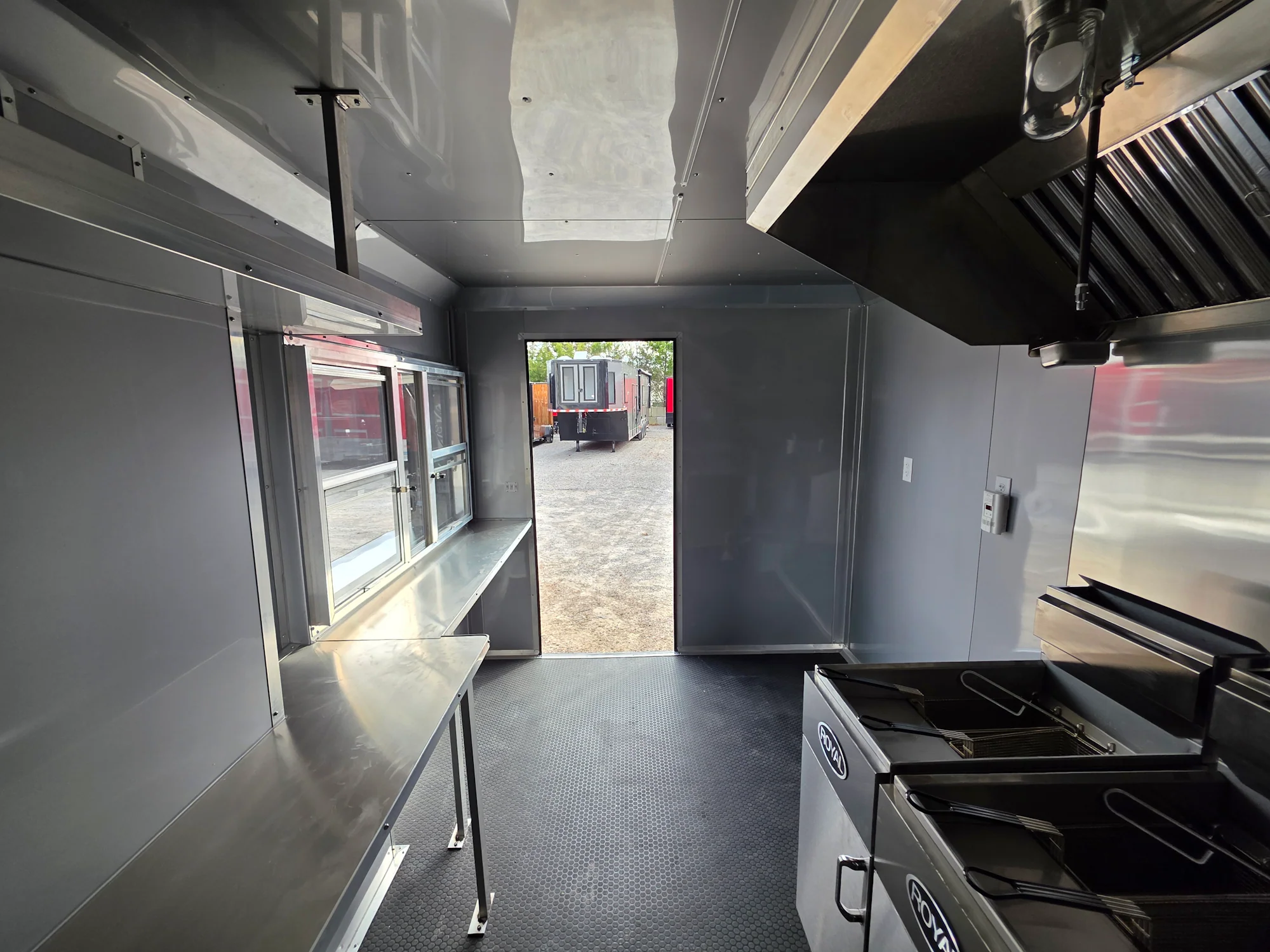 8.5' X 20' Black With Blackout Concession Trailer Food Event Catering - Image 24