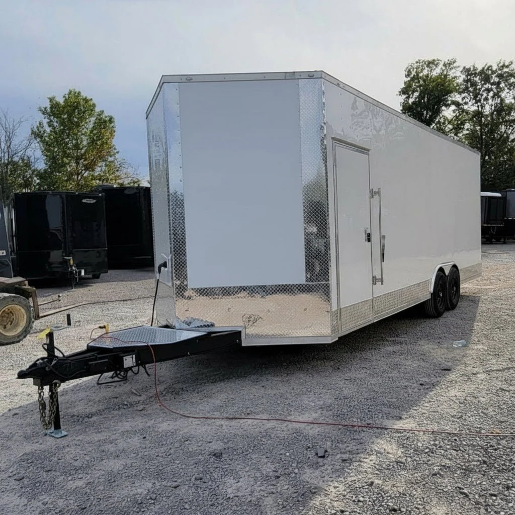 8.5' X 24' White Custom Stage Trailer Showcase Event Marketing - Image 8