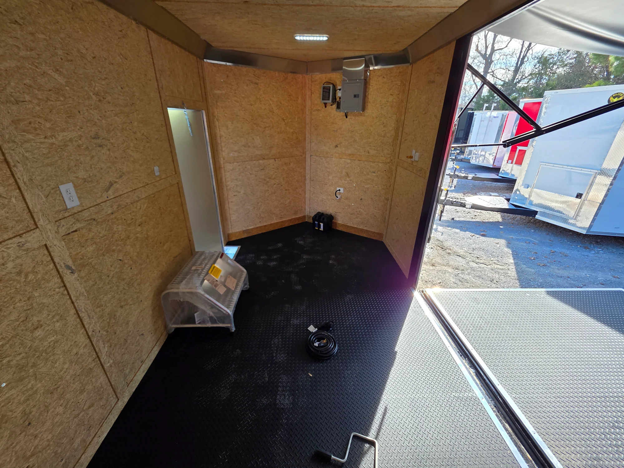8.5' X 24' Charcoal Grey Custom Stage Trailer - Image 13