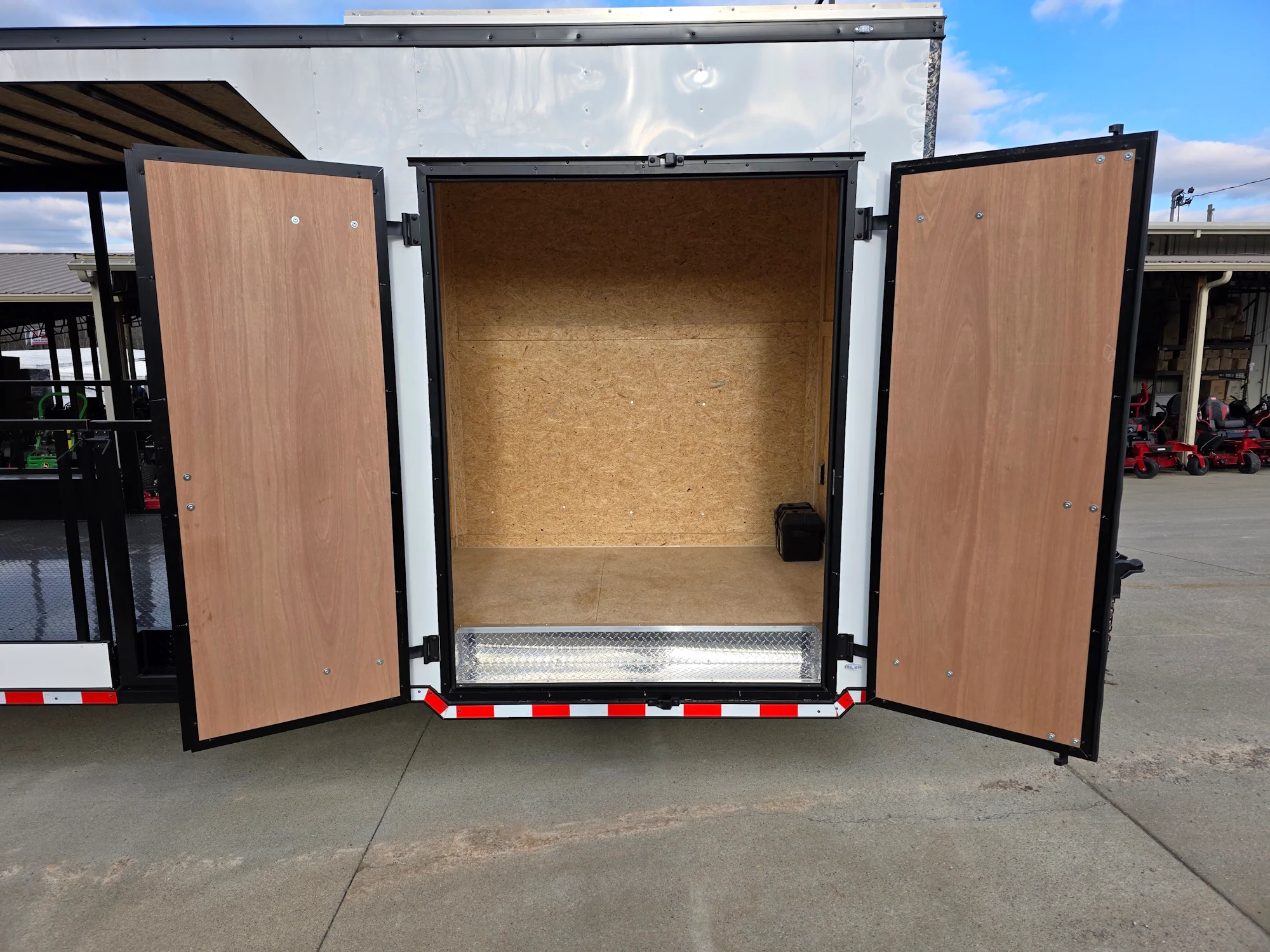 8.5' X 30' (White) Hybrid Custom Drone and Equipment Trailer Agricultural and Spray - Image 32