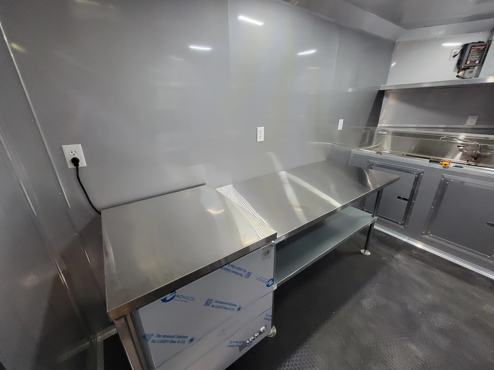 8.5' X 12' Concession Trailer White With Blackout Trim Food Event Catering - Image 12