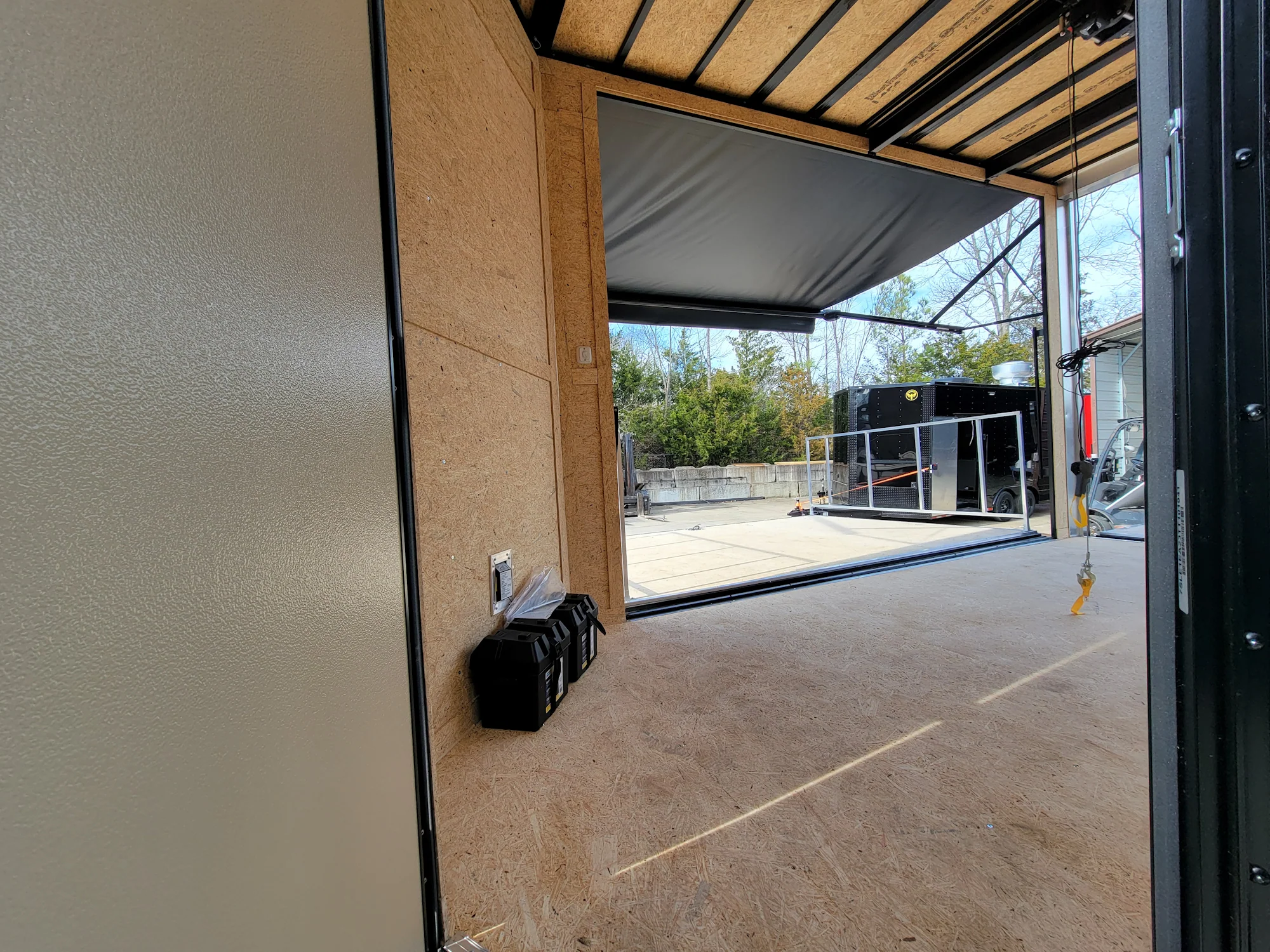8.5' x 14' Custom Stage Trailer Cobalt Blue With Blackout - Image 11