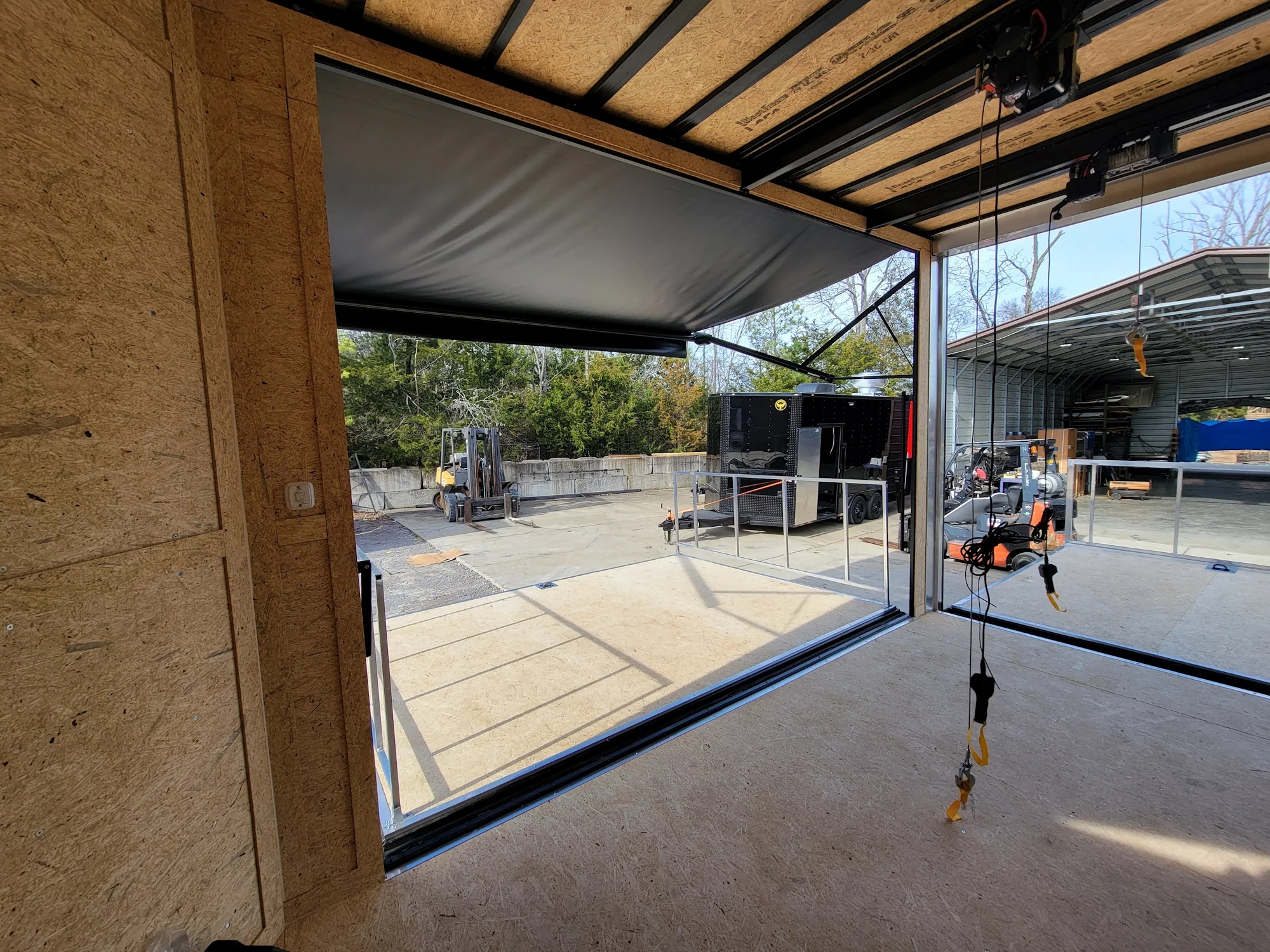 8.5' x 14' Custom Stage Trailer Cobalt Blue With Blackout - Image 13
