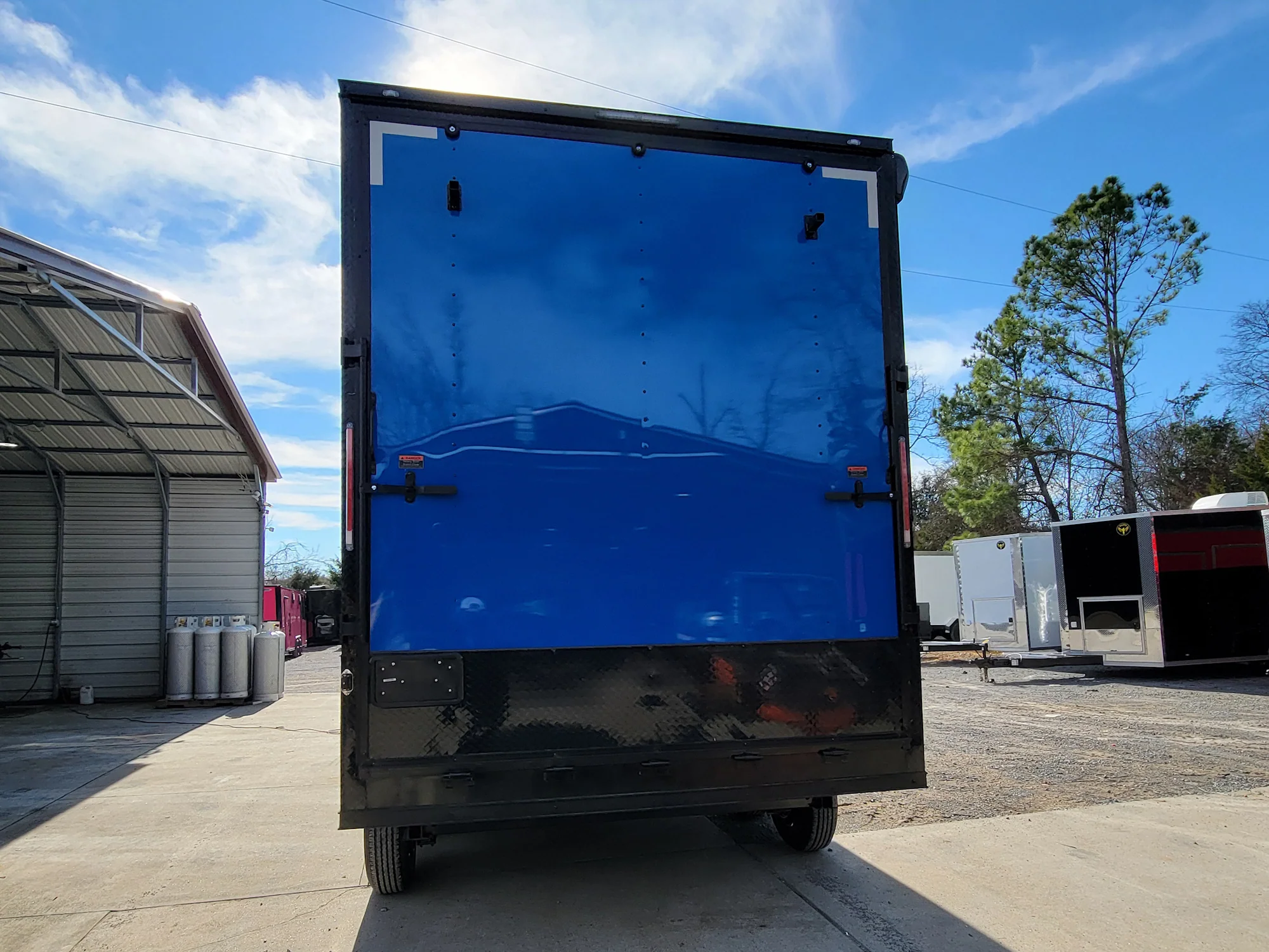 8.5' x 14' Custom Stage Trailer Cobalt Blue With Blackout - Image 27