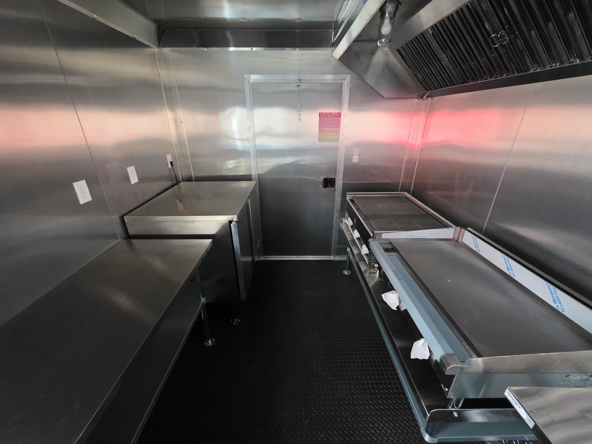 8.5' X 16' Custom Concession Trailer White Food Event Catering with appliances - Image 16