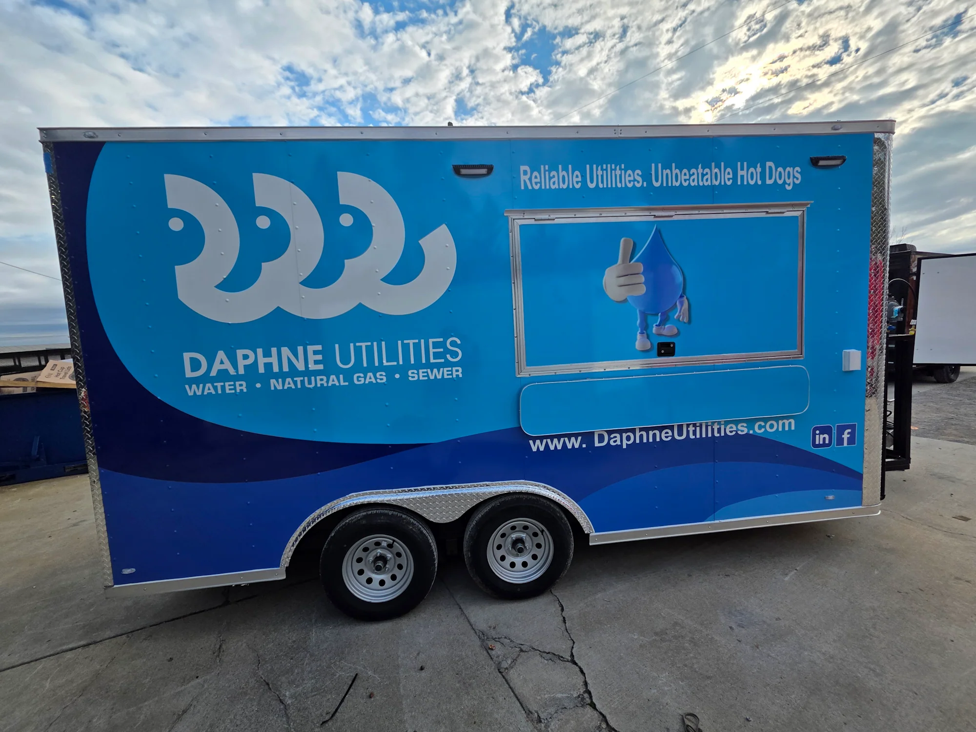 8.5' X 16' Custom Concession Trailer White Food Event Catering with appliances - Image 9