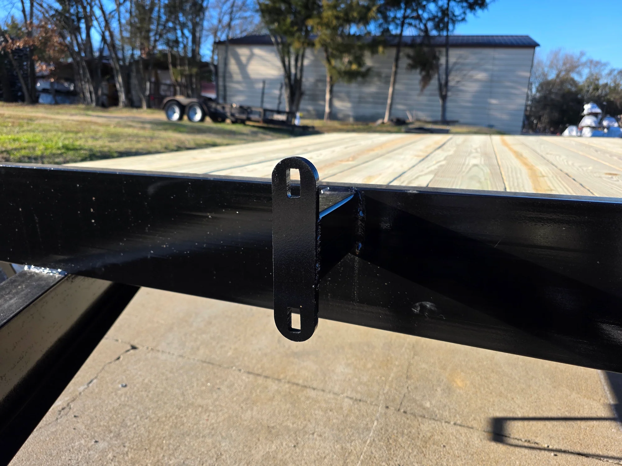 8.5x16 I-Beam Deckover Trailer (2) 7K Axles Stand-Up Ramps 14K GVWR - Image 20