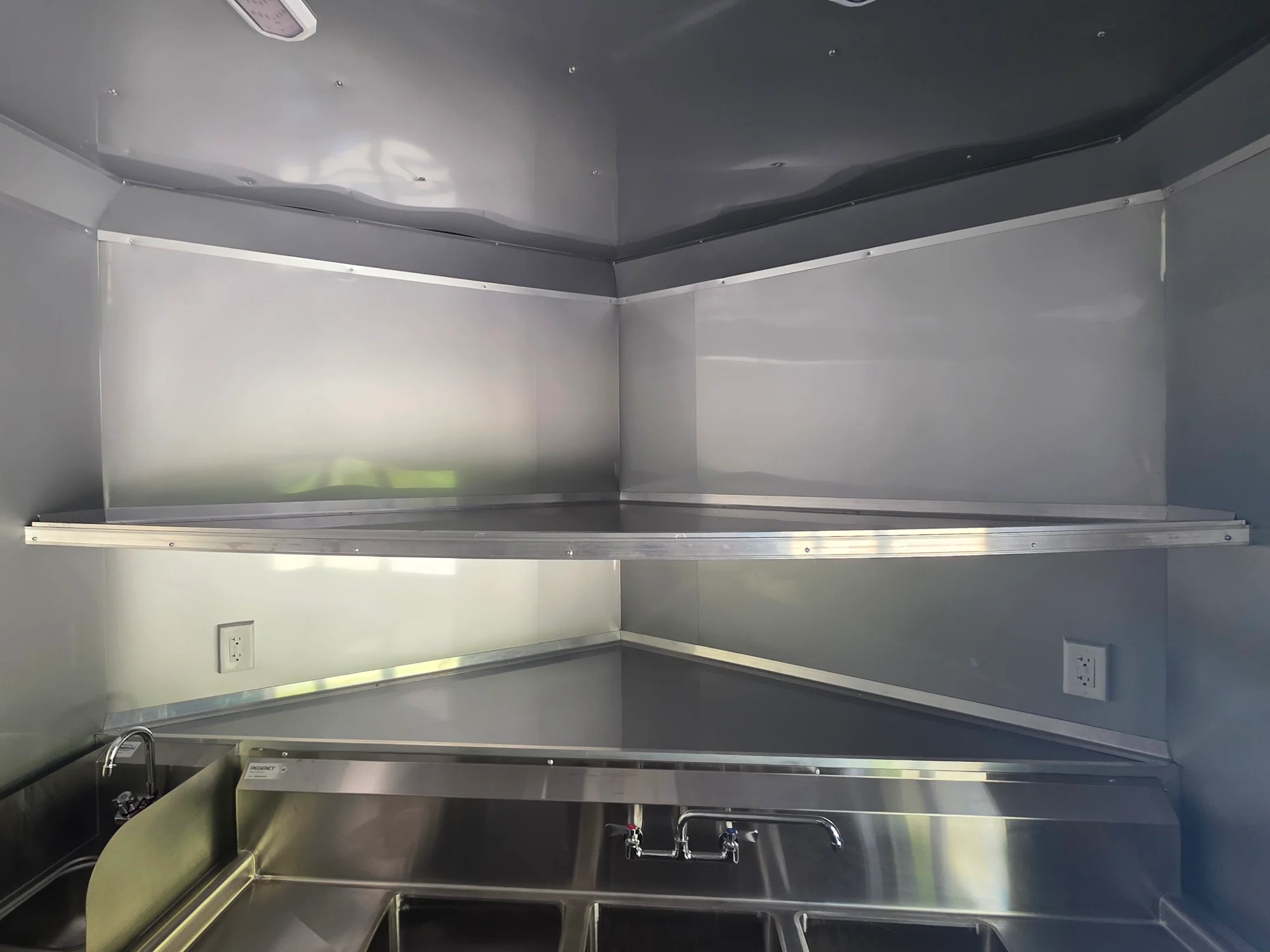 8.5' X 20' Concession Trailer Black with Blackout  BBQ Event Catering W/ 6' Screened Porch - Image 29