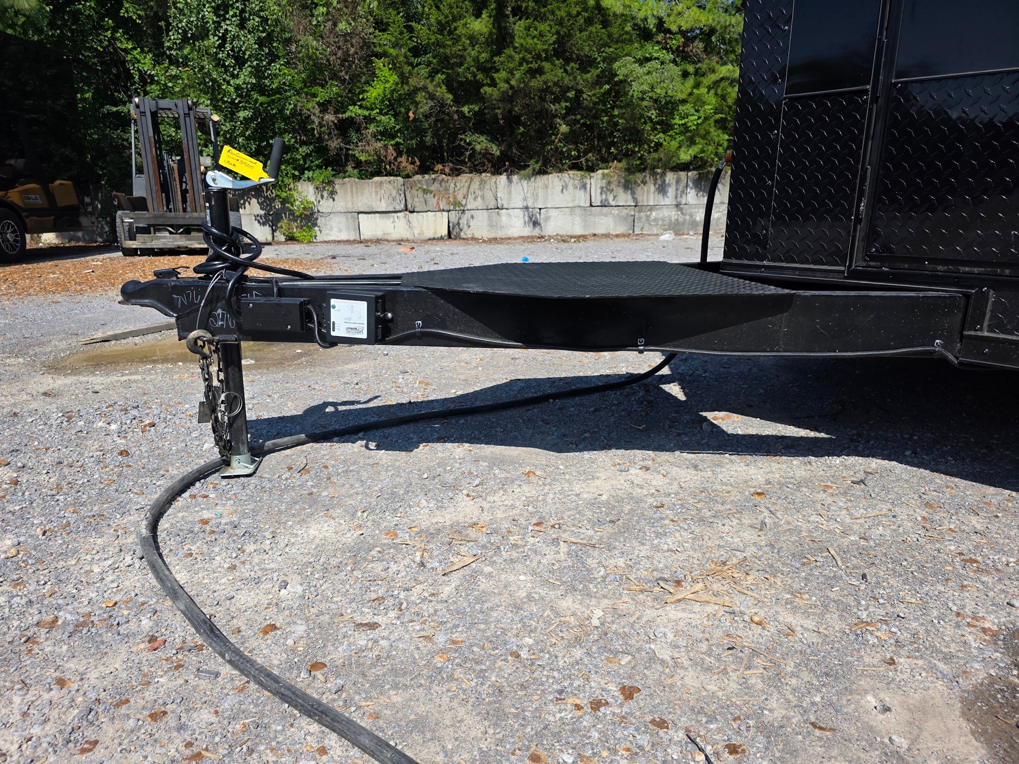 8.5' X 20' Concession Trailer Black with Blackout  BBQ Event Catering W/ 6' Screened Porch - Image 36