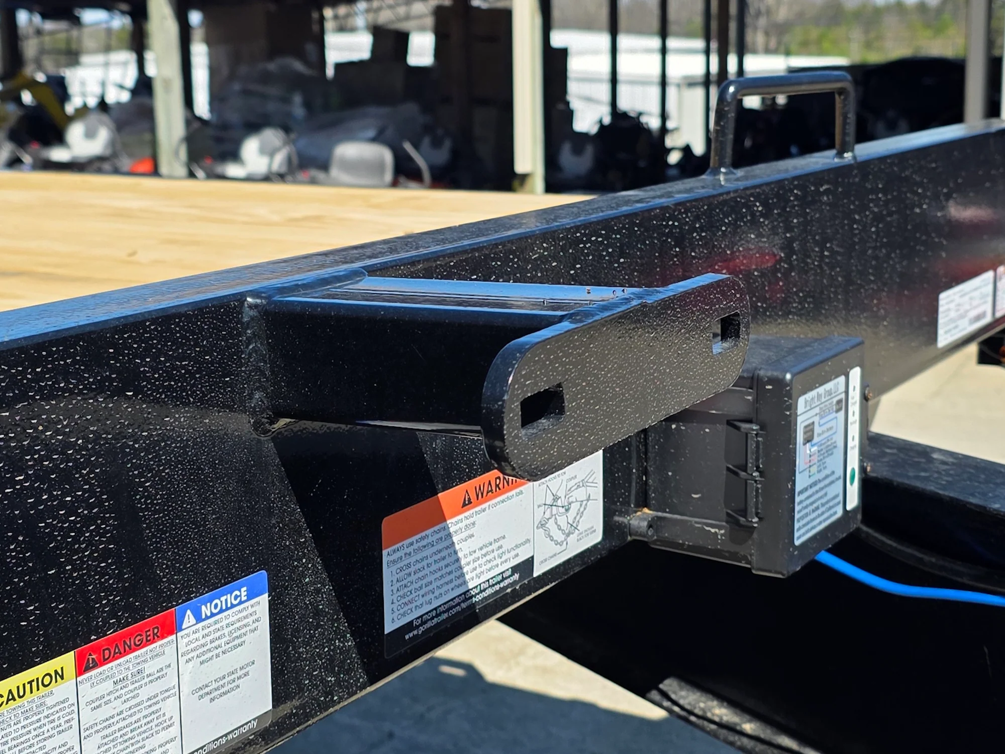 8.5x20 I Beam Deck over Dovetail Equipment Trailer 2-7k Axles with King Kong Ramps - Image 17