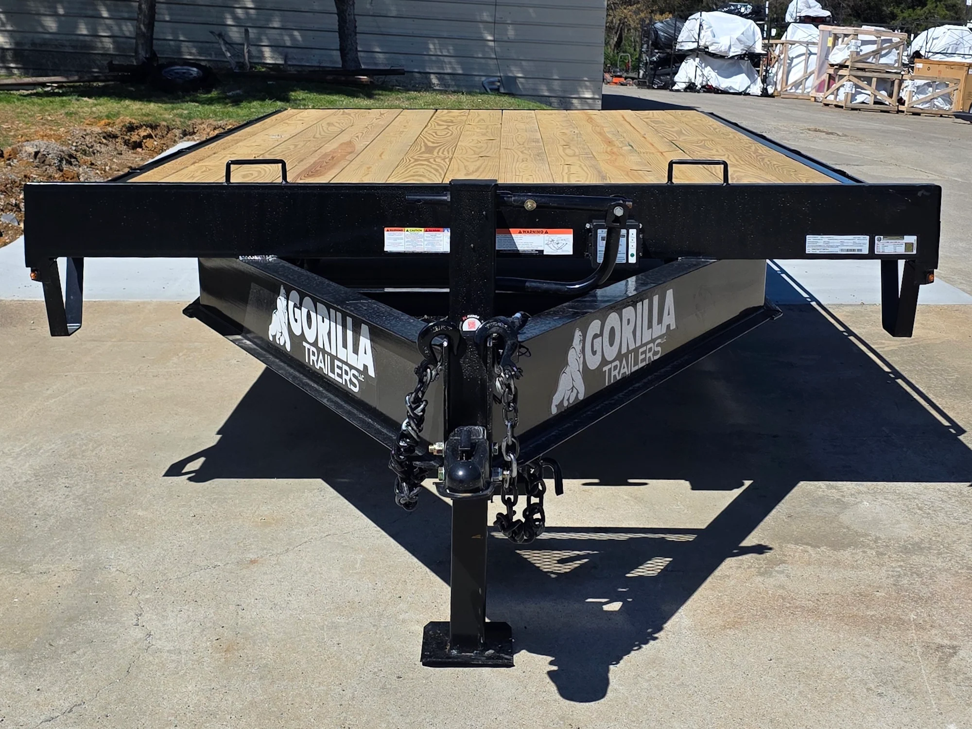 8.5x20 I Beam Deck over Dovetail Equipment Trailer 2-7k Axles with King Kong Ramps - Image 9
