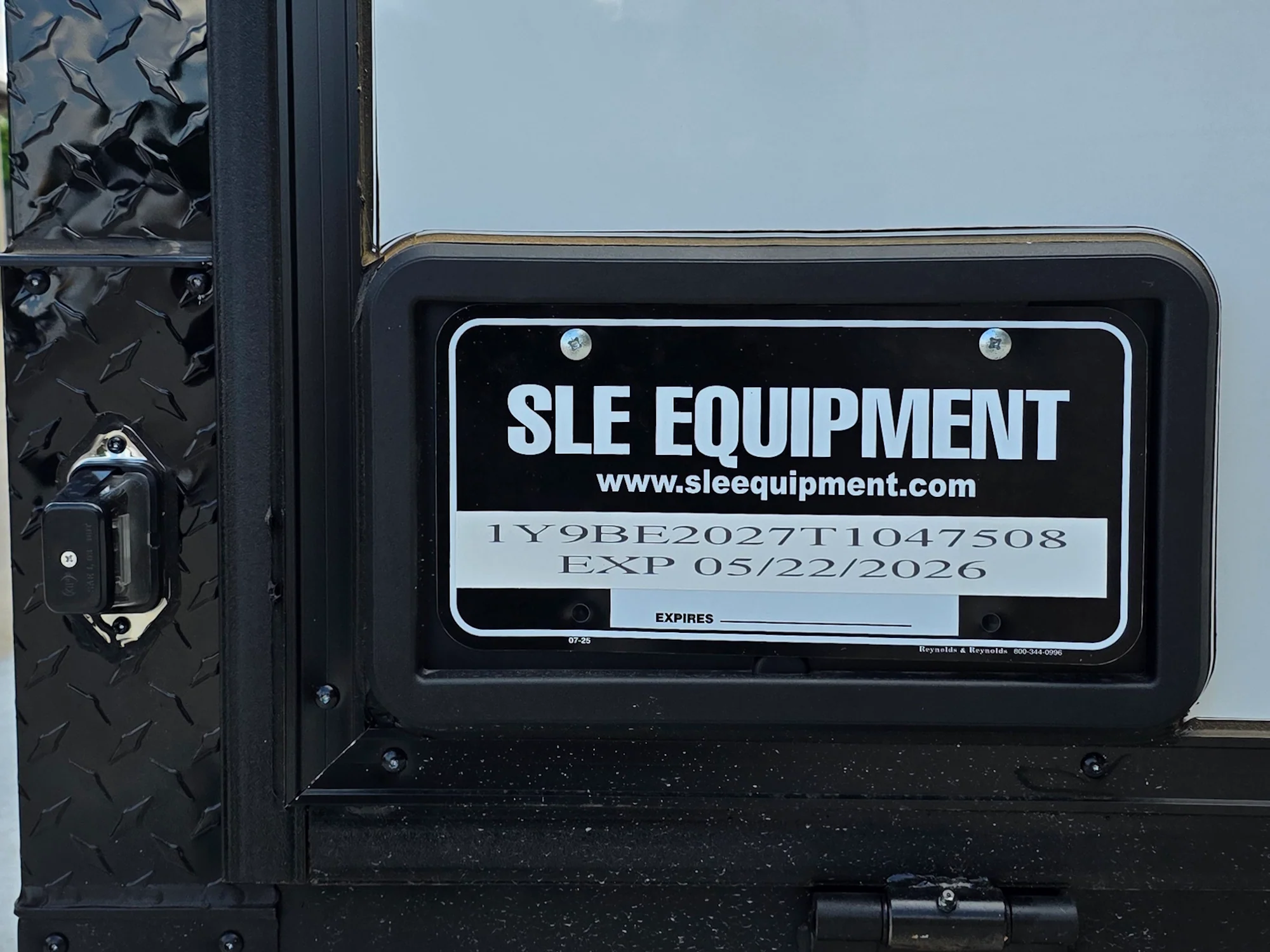 8.5'x20' White V-Nose Enclosed Trailer with Blackout Package 2-5200lb Axles - Image 25