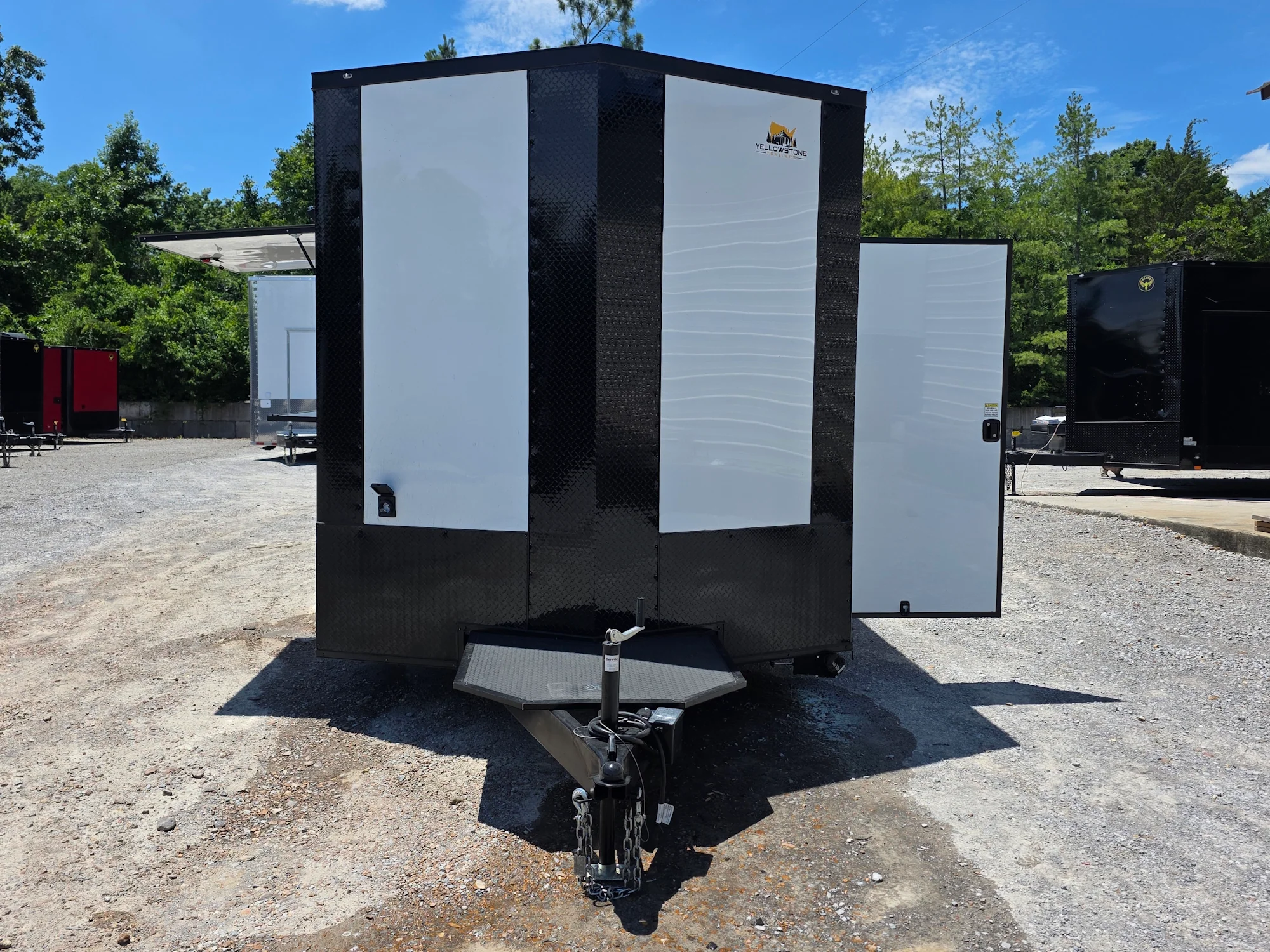 8.5' X 20' Concession Trailer White With Black Out Food Event Catering - Image 2