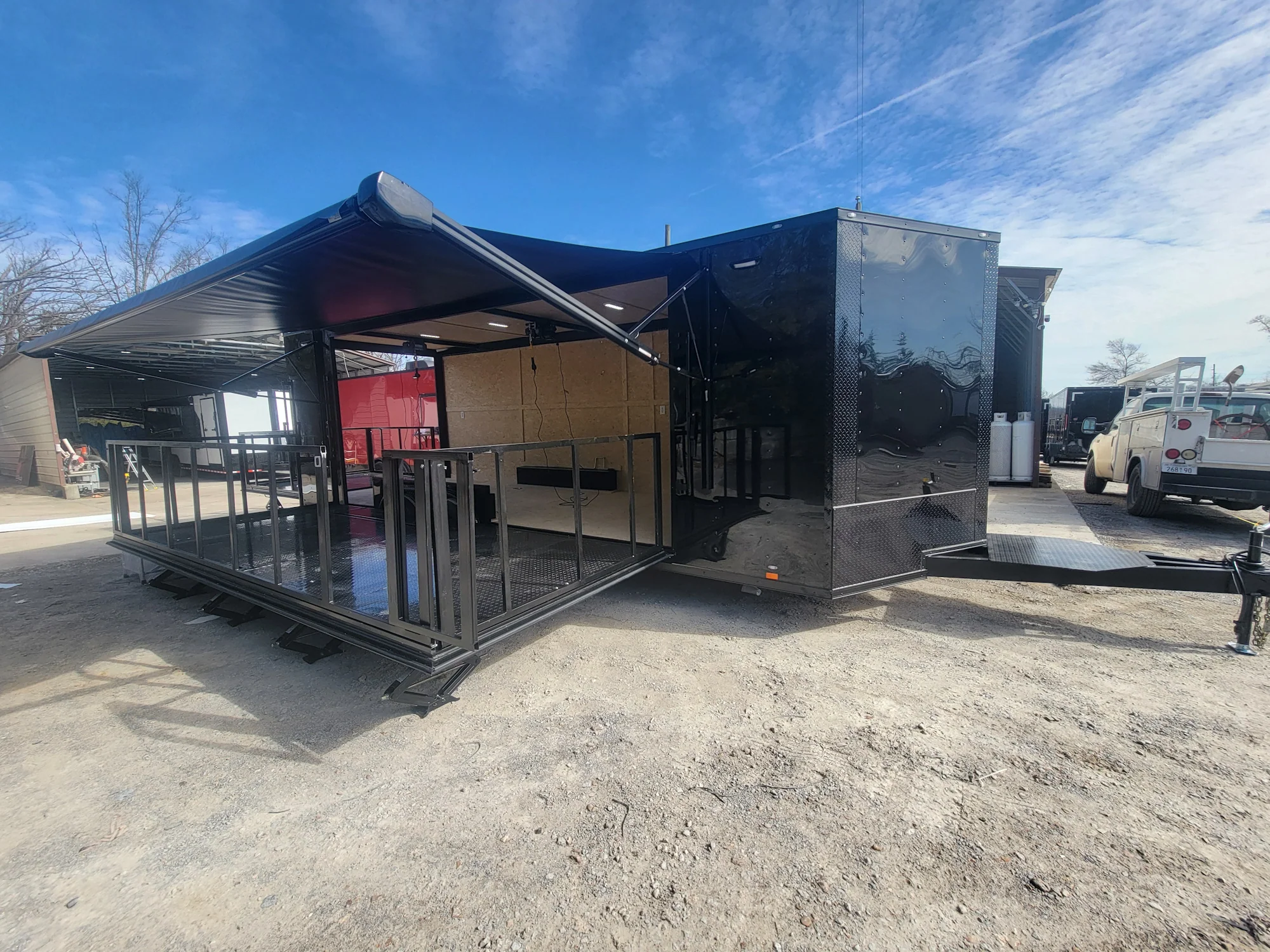 8.5' X 24' Custom Enclosed Stage Trailer Mobile Cigar Lounge - Image 18