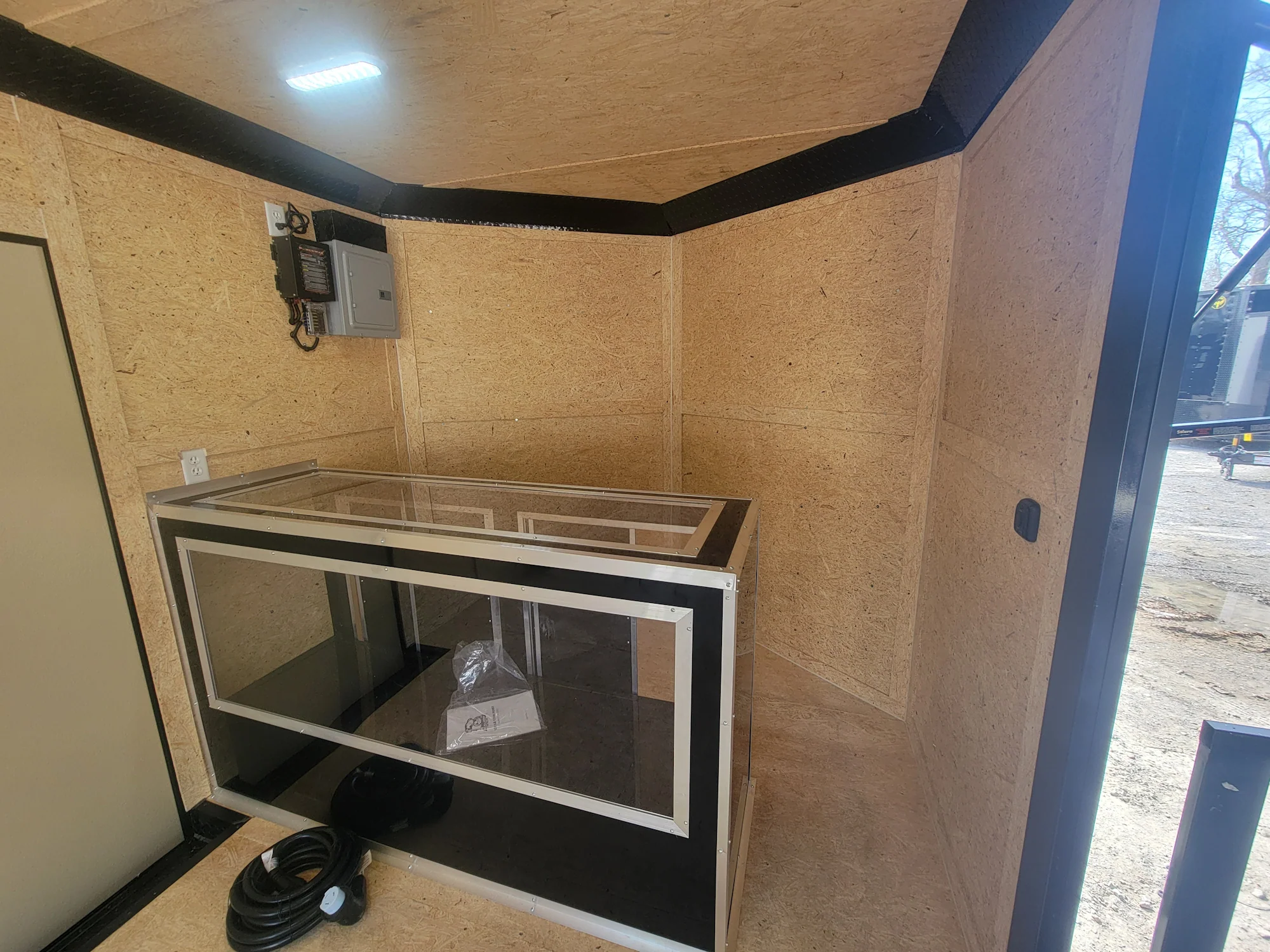 8.5' X 24' Custom Enclosed Stage Trailer Mobile Cigar Lounge - Image 23