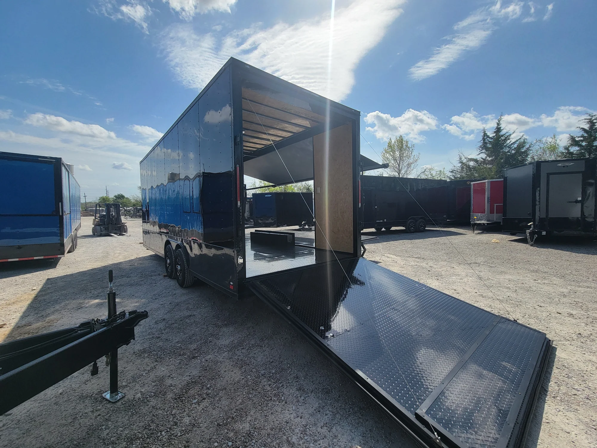 8.5' X 24' Black With Blackout Custom Stage Trailer - Image 7