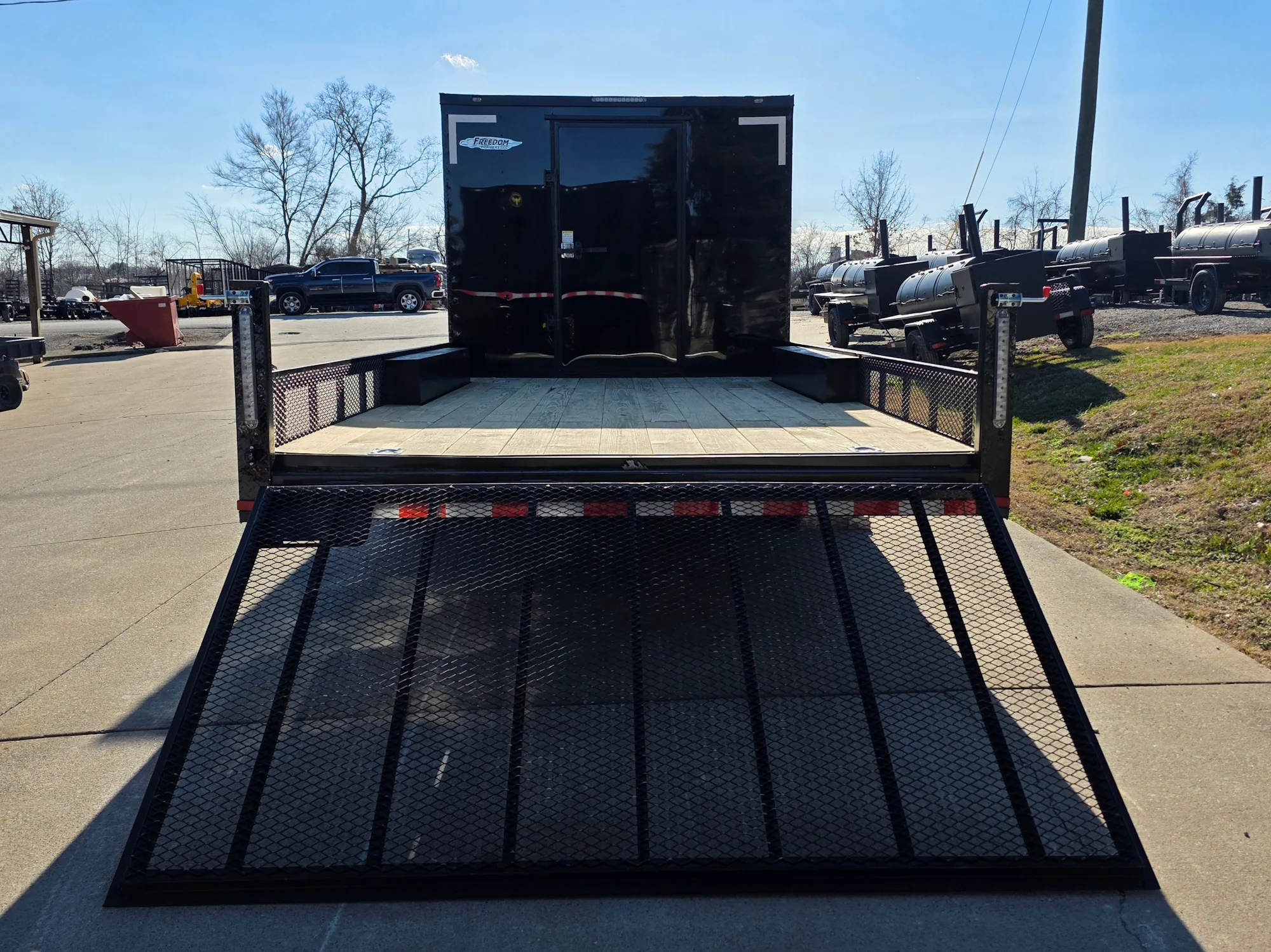 8.5x24 V-Nose Hybrid Black with Black Trim 2-7k Axles 14k GVWR - Image 12