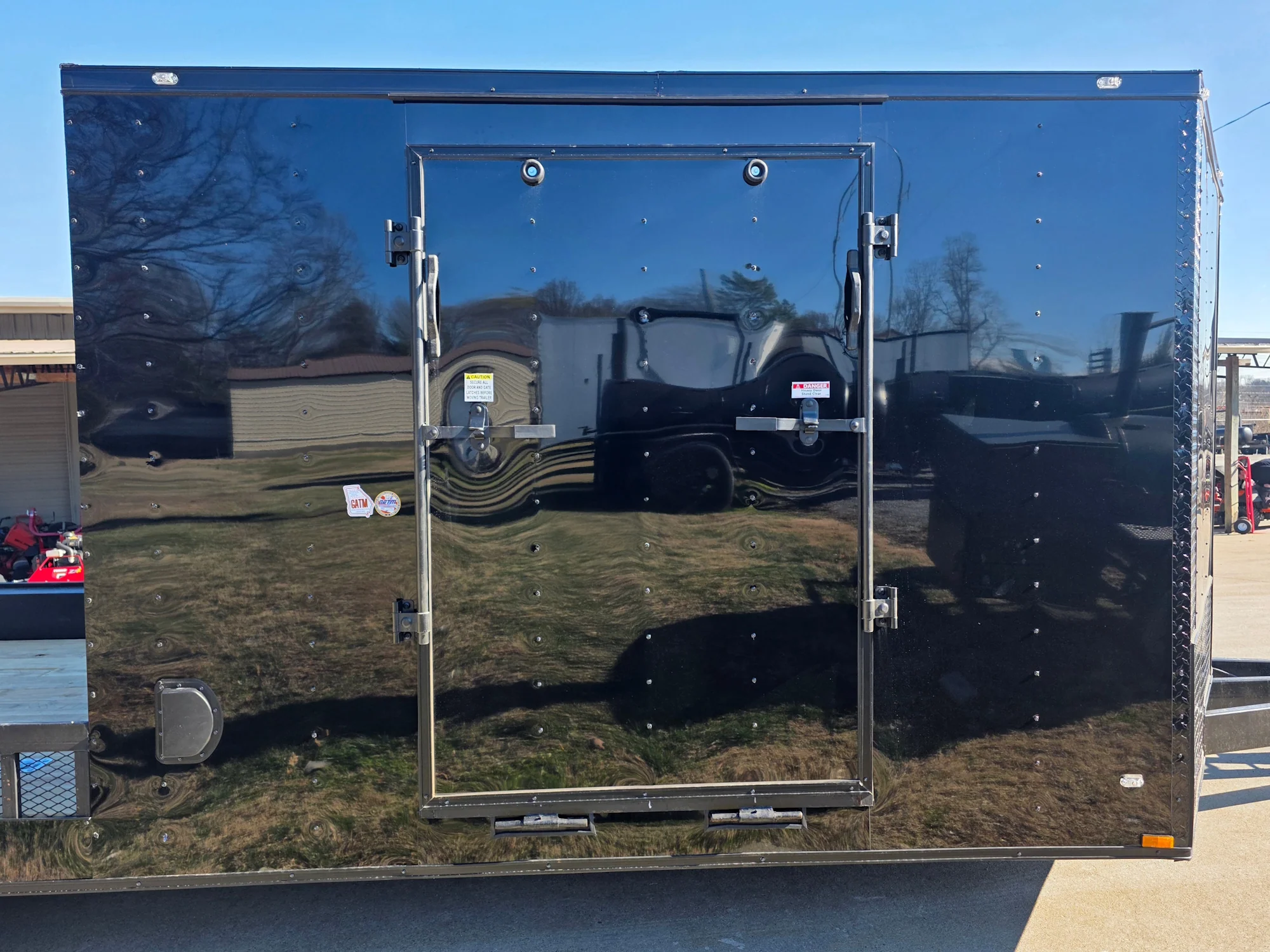 8.5x24 V-Nose Hybrid Black with Black Trim 2-7k Axles 14k GVWR - Image 24