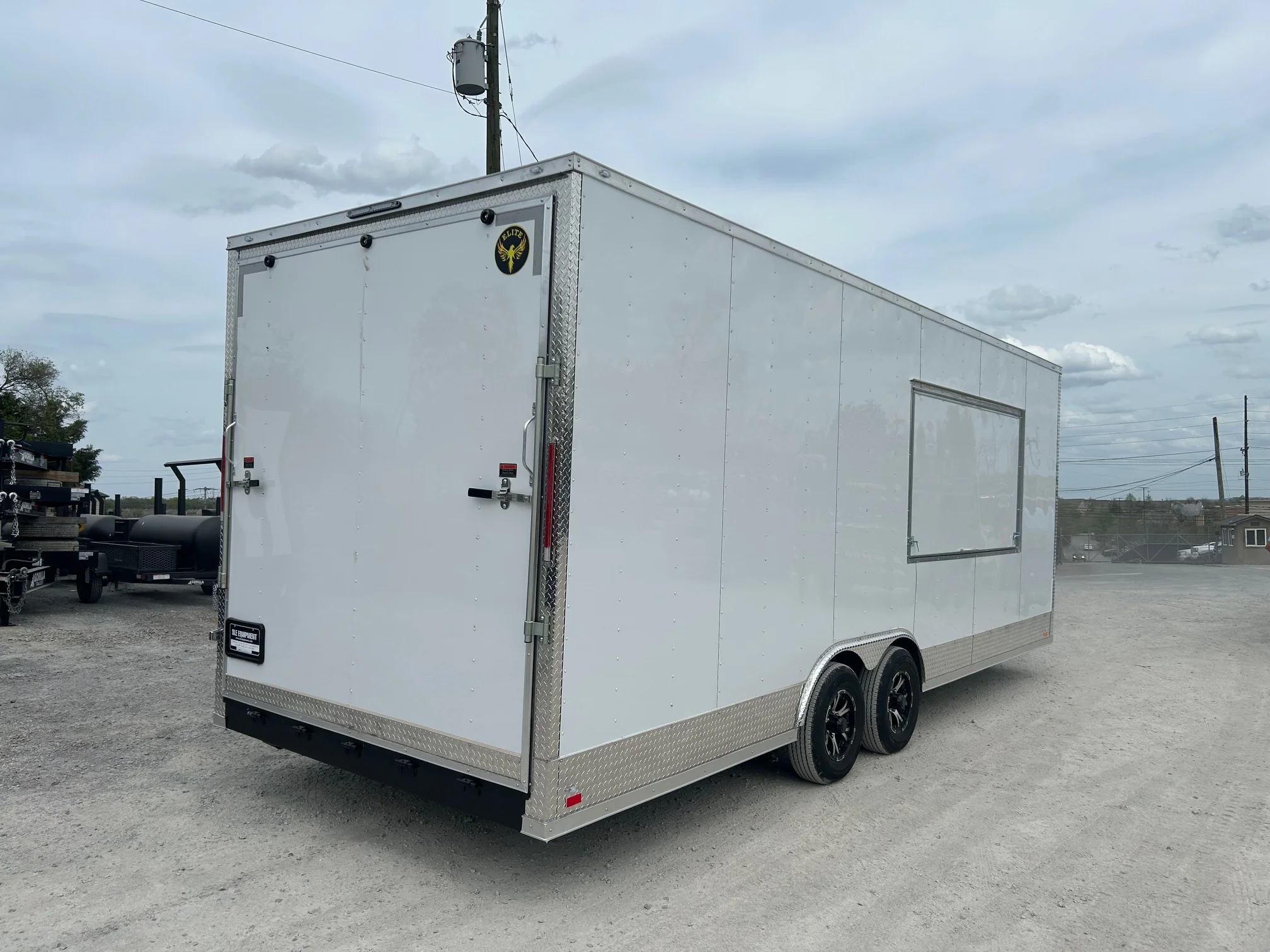 8.5' X 24' White Custom Office and Marketing Concession Trailer - Image 10