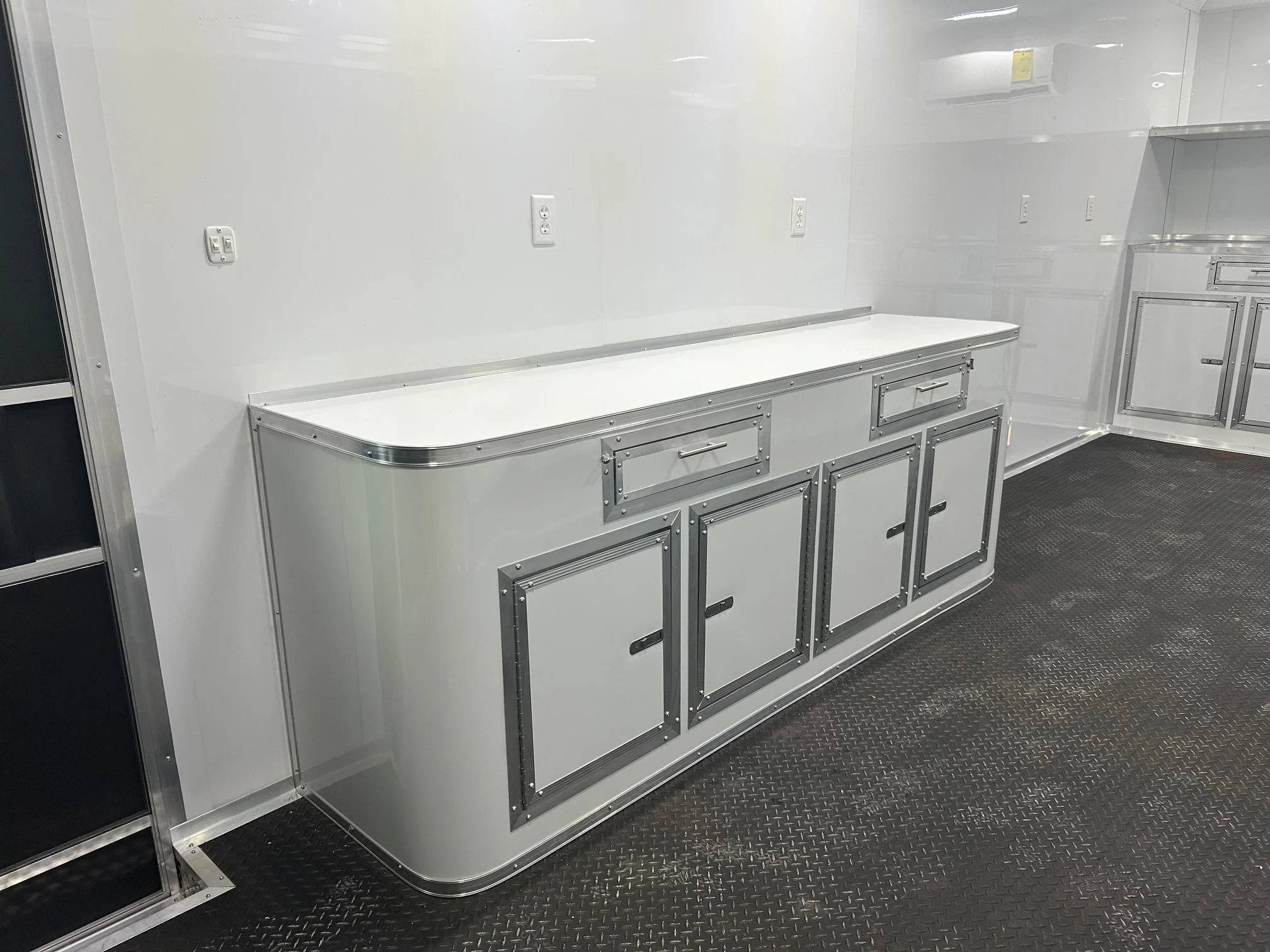 8.5' X 24' White Custom Office and Marketing Concession Trailer - Image 8