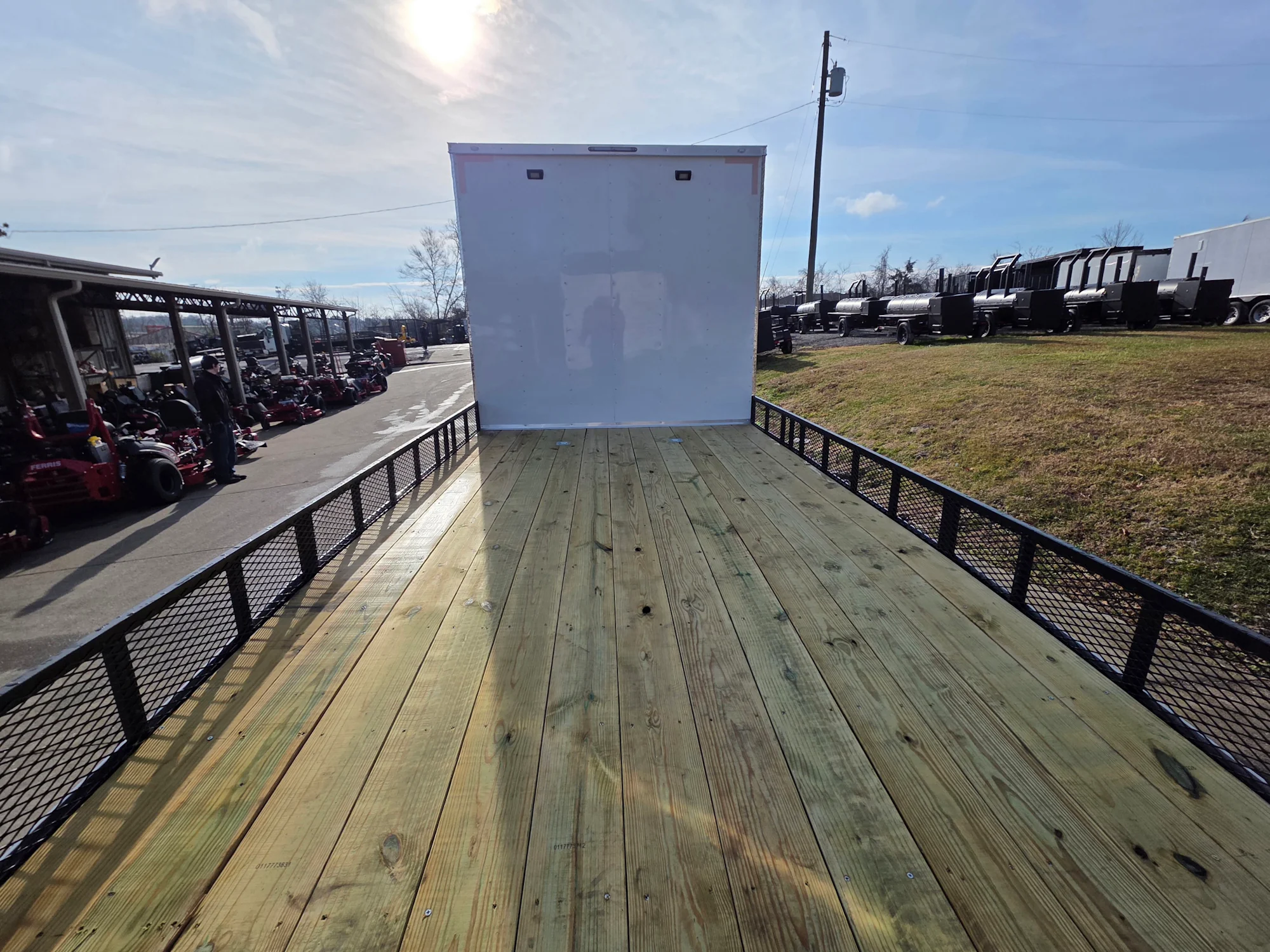 8.5x24 Hybrid White Enclosed V-Nose Trailer (2) 7000lb Axles 14k GVWR - Image 21