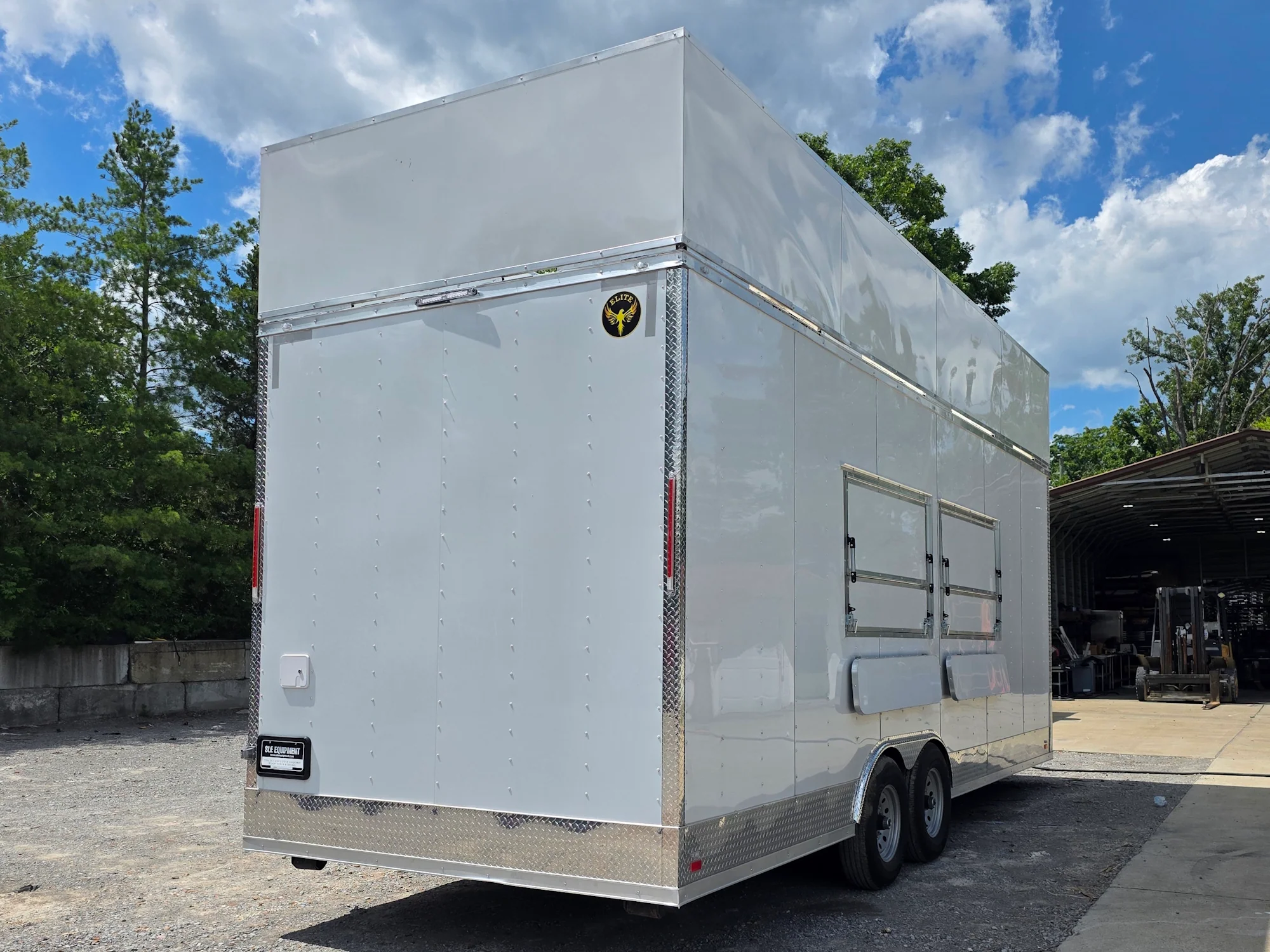 8.5' X 24' White Concession Trailer Food Event Catering and Vending W/ 36" Roof Marquee - Image 16