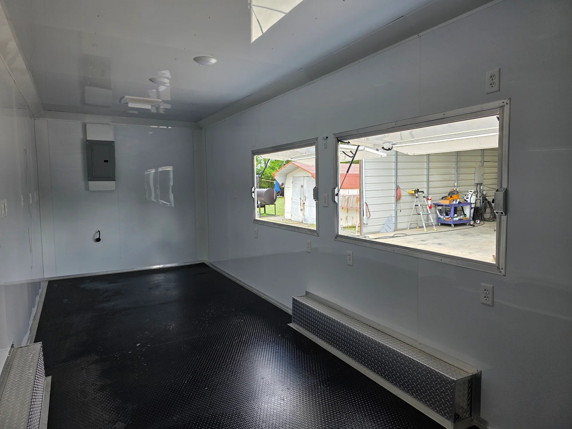 8.5' X 24' White Concession Trailer Food Event Catering and Vending W/ 36" Roof Marquee - Image 19