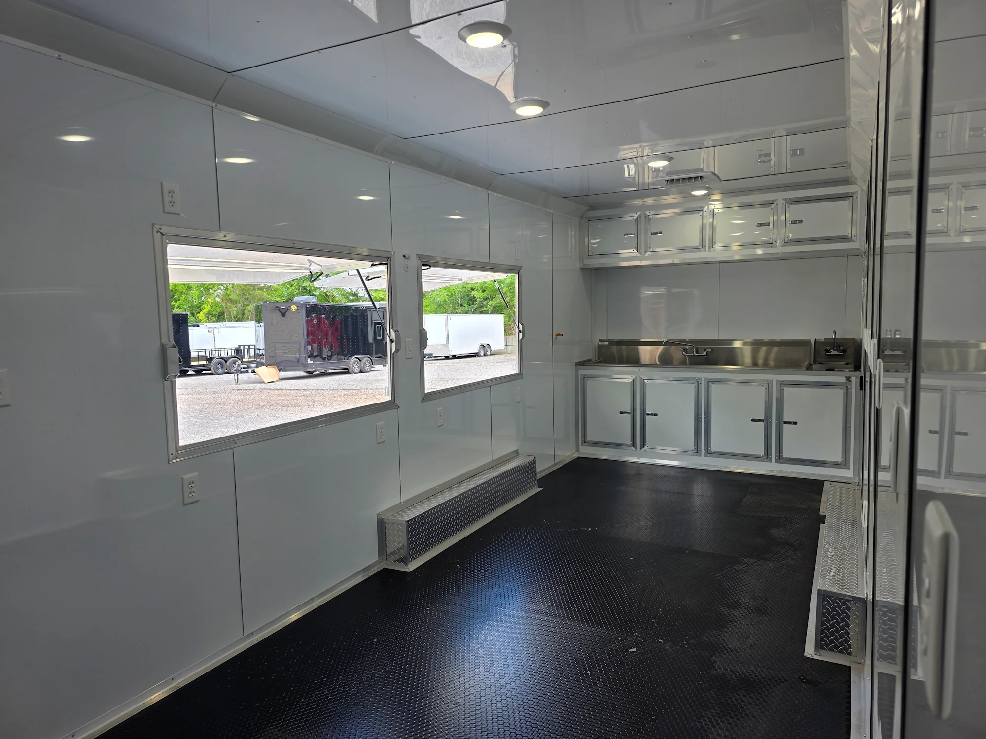 8.5' X 24' White Concession Trailer Food Event Catering and Vending W/ 36" Roof Marquee - Image 20