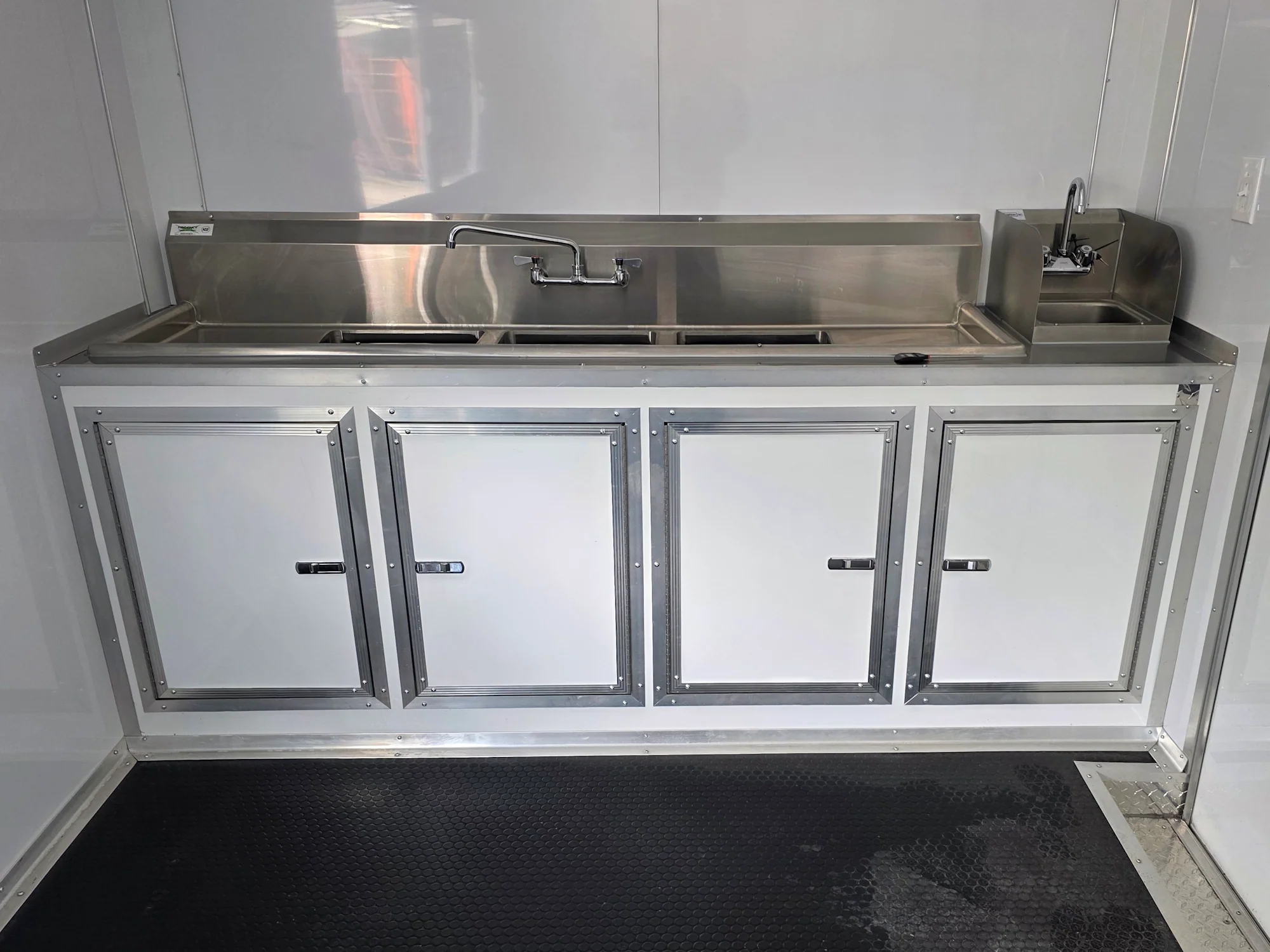 8.5' X 24' White Concession Trailer Food Event Catering and Vending W/ 36" Roof Marquee - Image 25