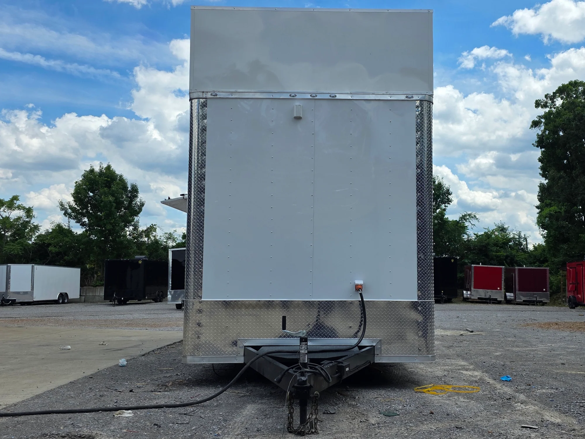 8.5' X 24' White Concession Trailer Food Event Catering and Vending W/ 36" Roof Marquee - Image 3