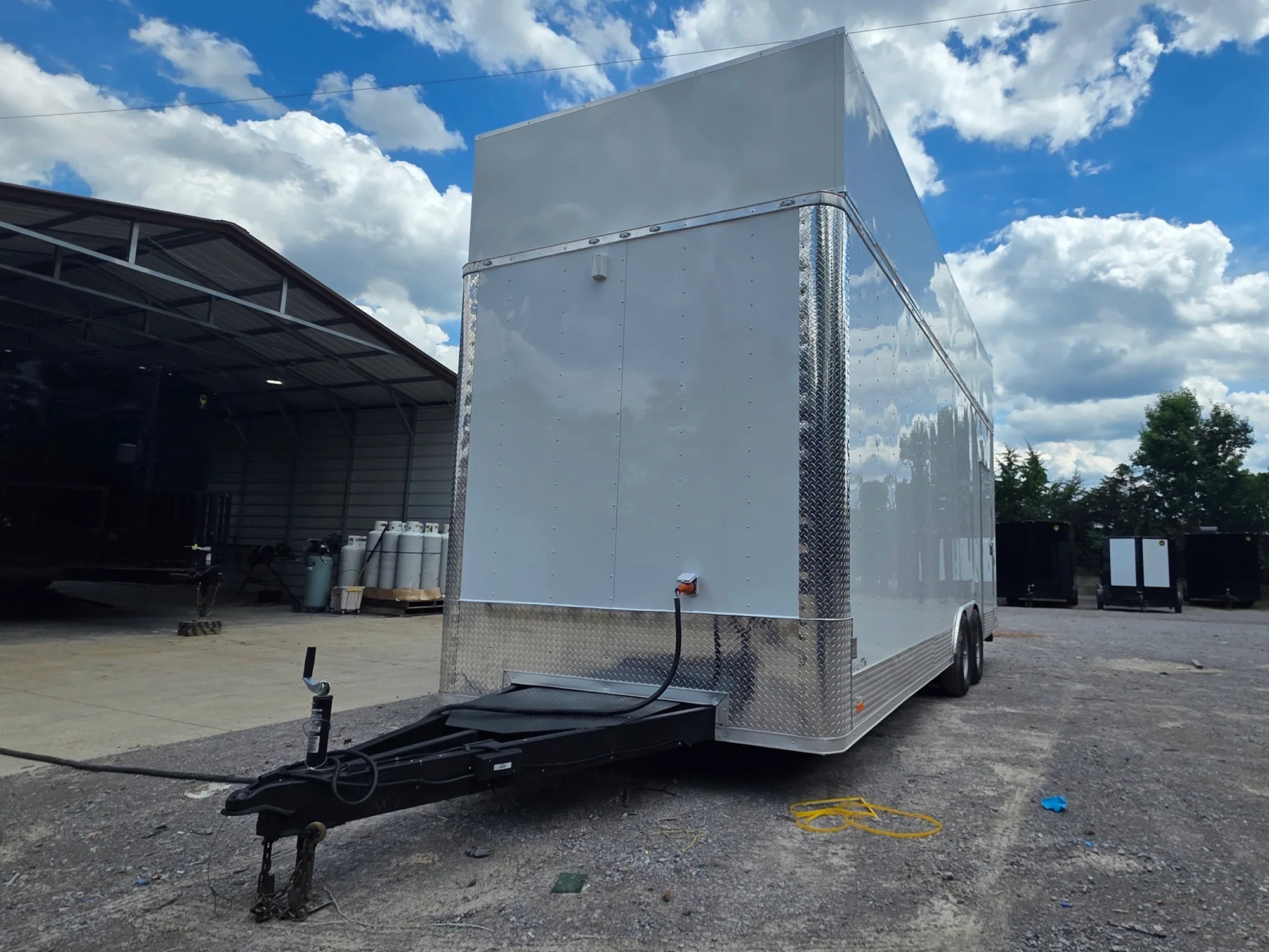 8.5' X 24' White Concession Trailer Food Event Catering and Vending W/ 36" Roof Marquee - Image 4