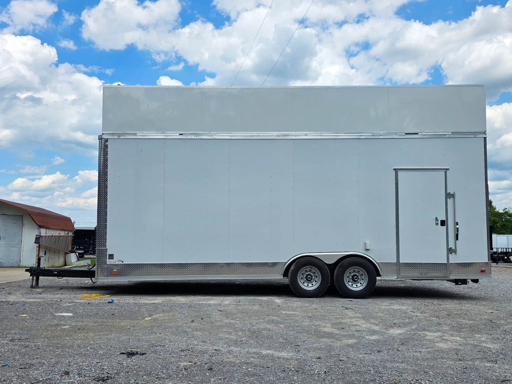 8.5' X 24' White Concession Trailer Food Event Catering and Vending W/ 36" Roof Marquee - Image 5