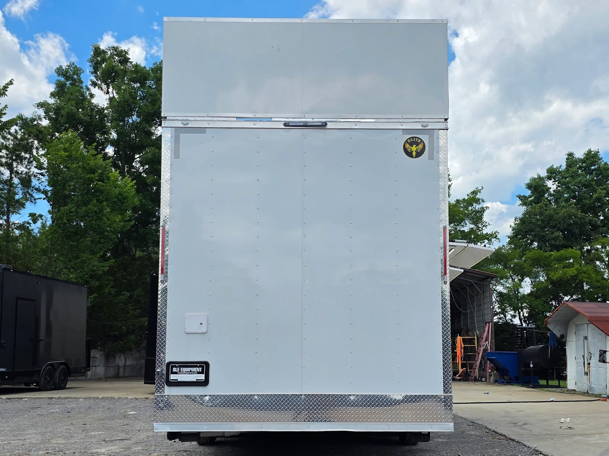 8.5' X 24' White Concession Trailer Food Event Catering and Vending W/ 36" Roof Marquee - Image 7