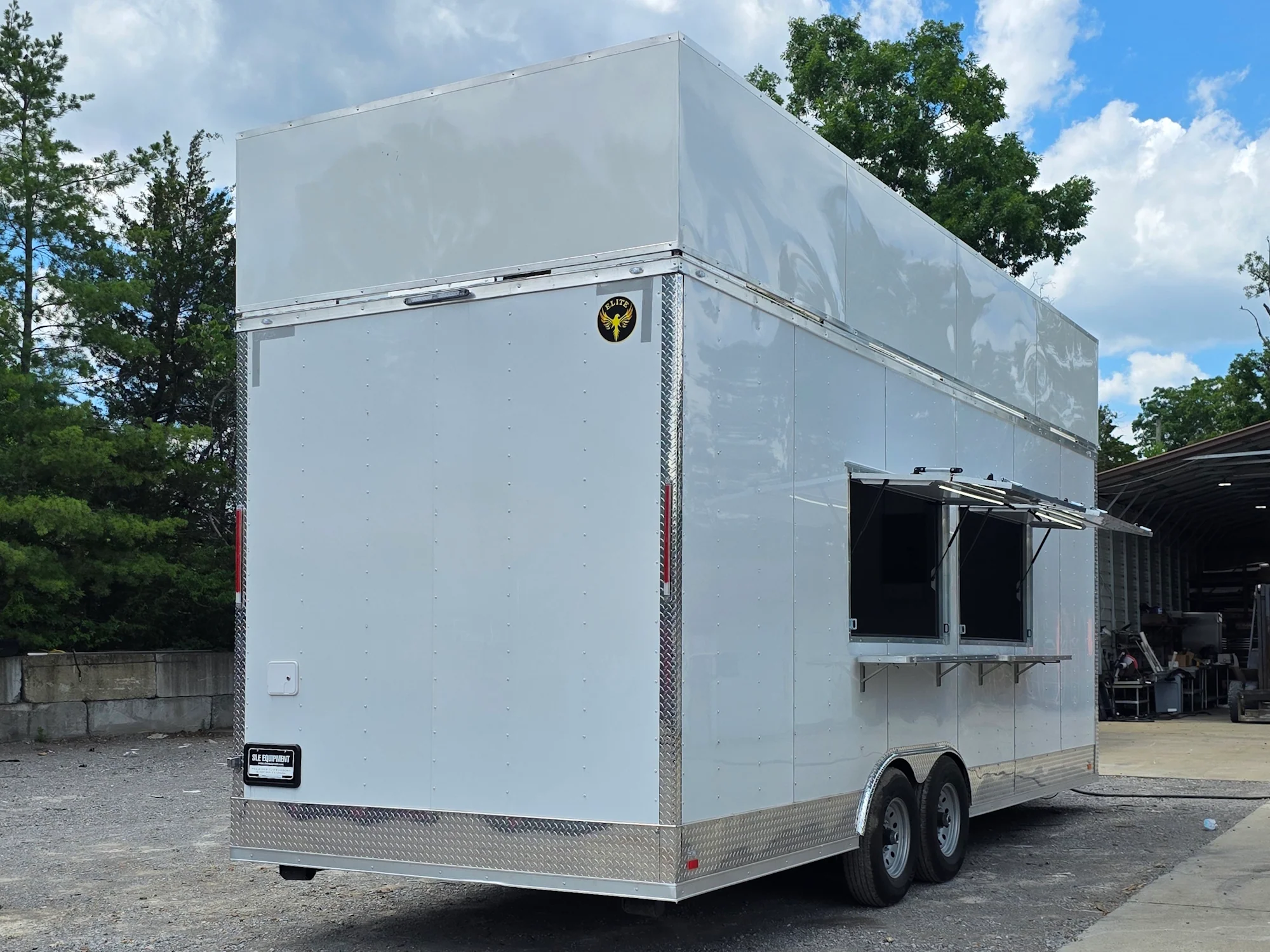 8.5' X 24' White Concession Trailer Food Event Catering and Vending W/ 36" Roof Marquee - Image 8