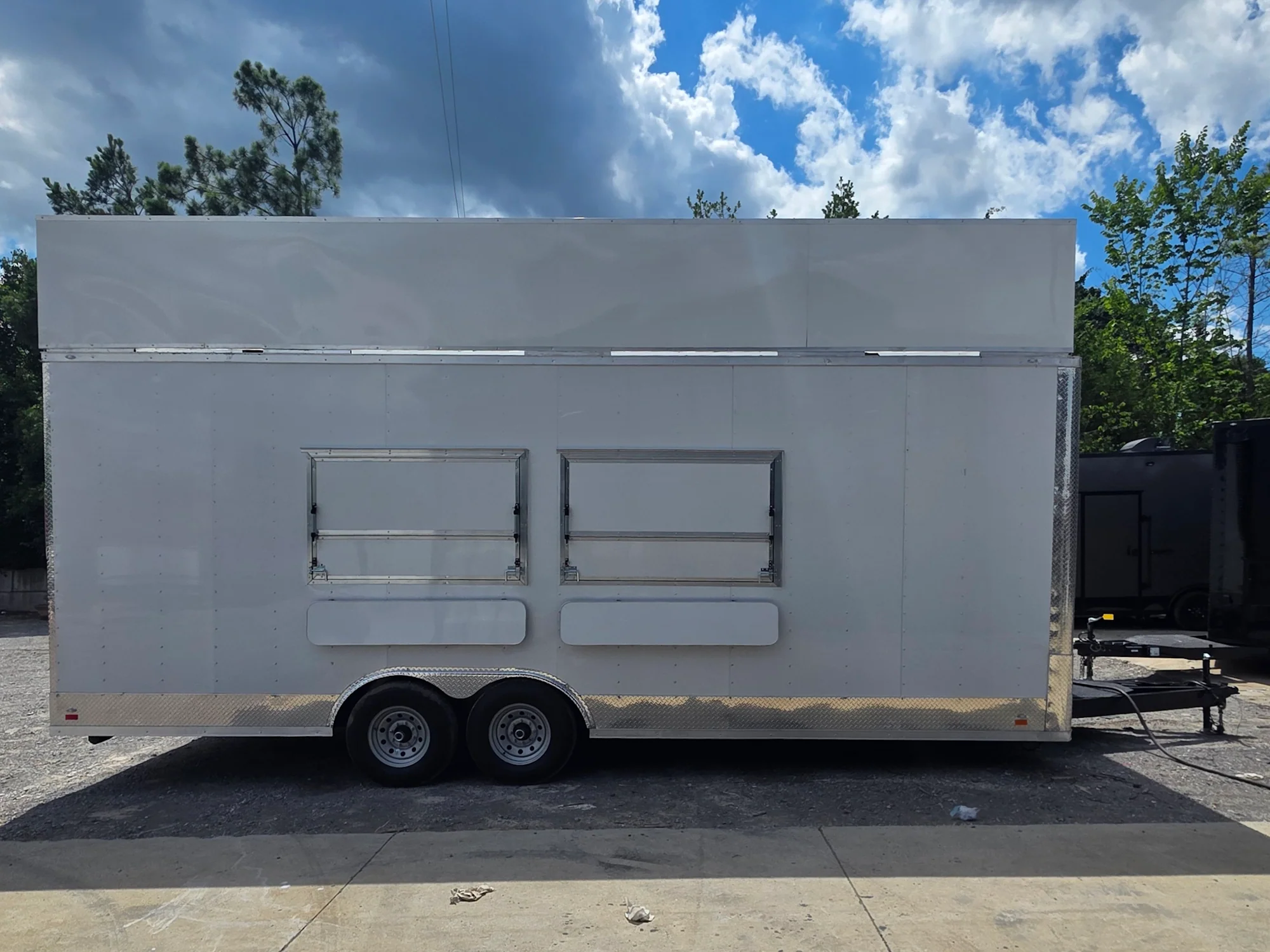 8.5' X 24' White Concession Trailer Food Event Catering and Vending W/ 36" Roof Marquee - Image 9