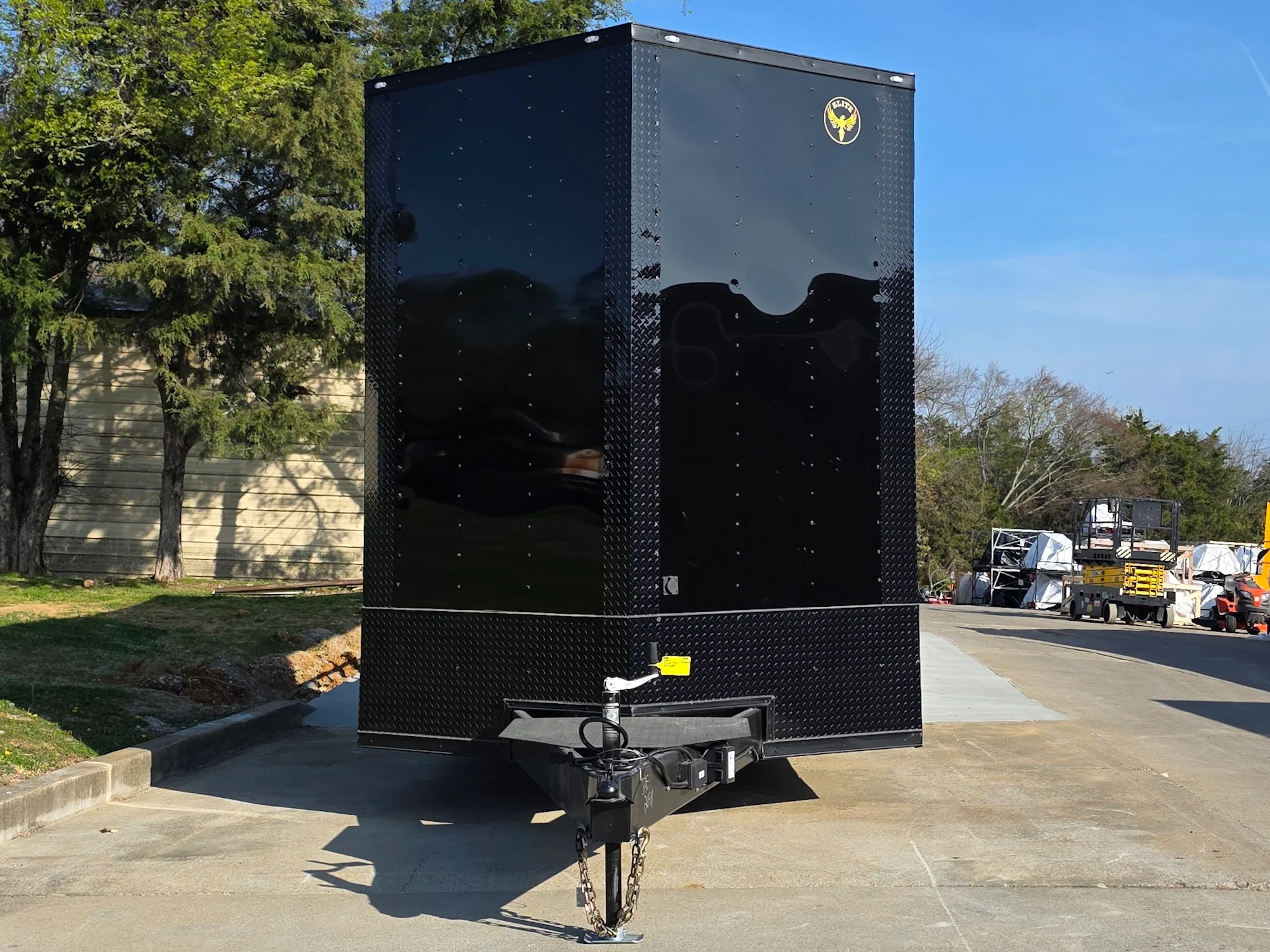 8.5'x26' Black Hybrid Trailer w/ Roof Covered Rear Deck & Generator Box - Image 2