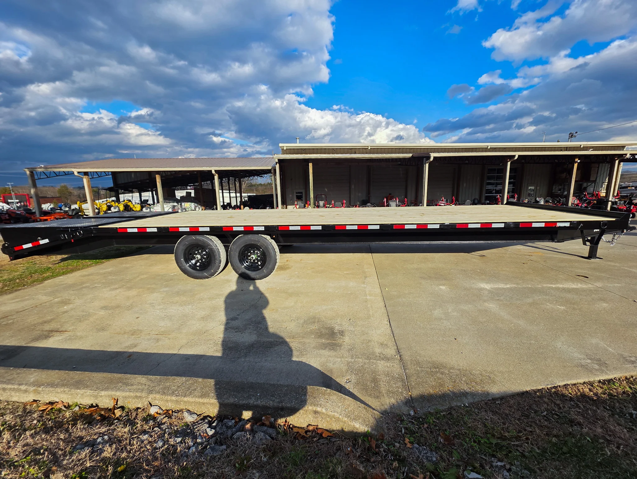 8.5x30 IBeam Deckover Trailer Dovetail (2) 7K Axles King Kong Ramps 14k GVWR - Image 5