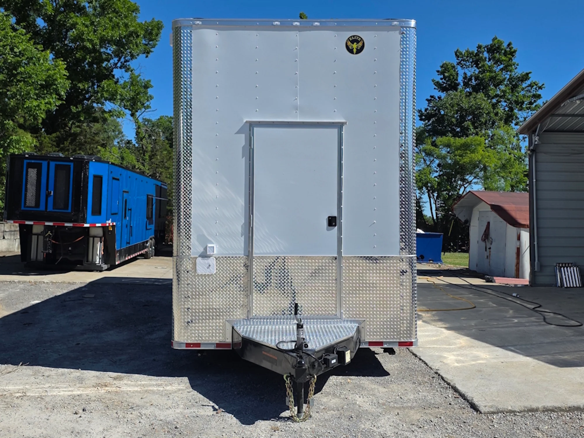8.5' X 30' Custom White Concession Trailer Food Event Bar and Beverage - Image 10