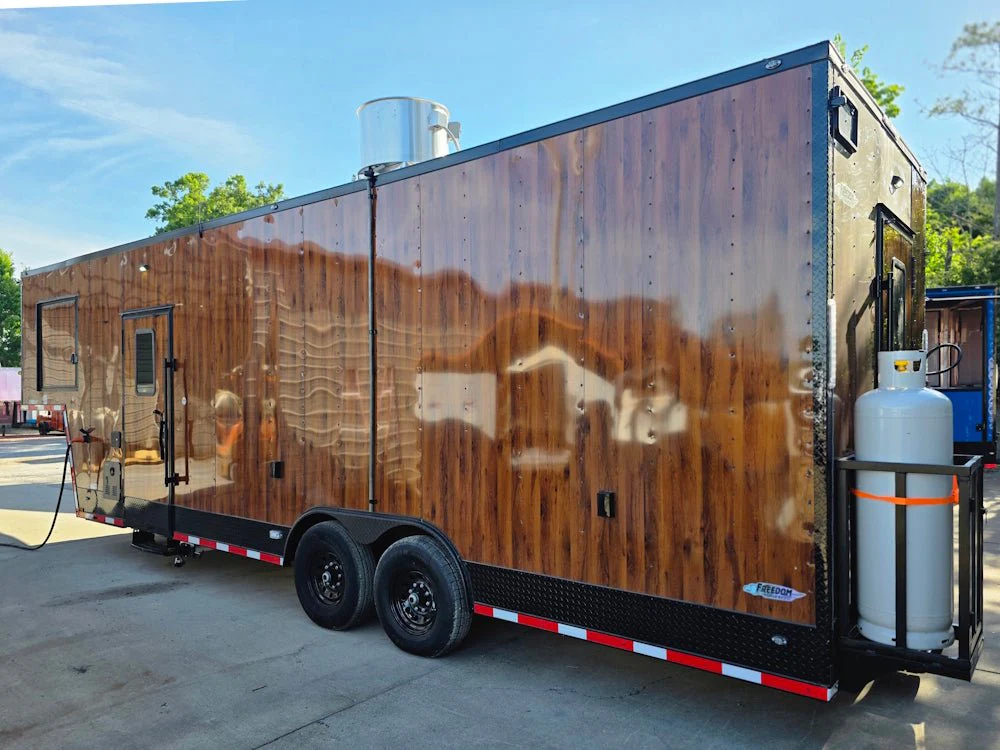 8.5’ X 32’ Woodgrain Gooseneck Concession Mobile Business Trailer Fully Loaded Premium Build - Image 8