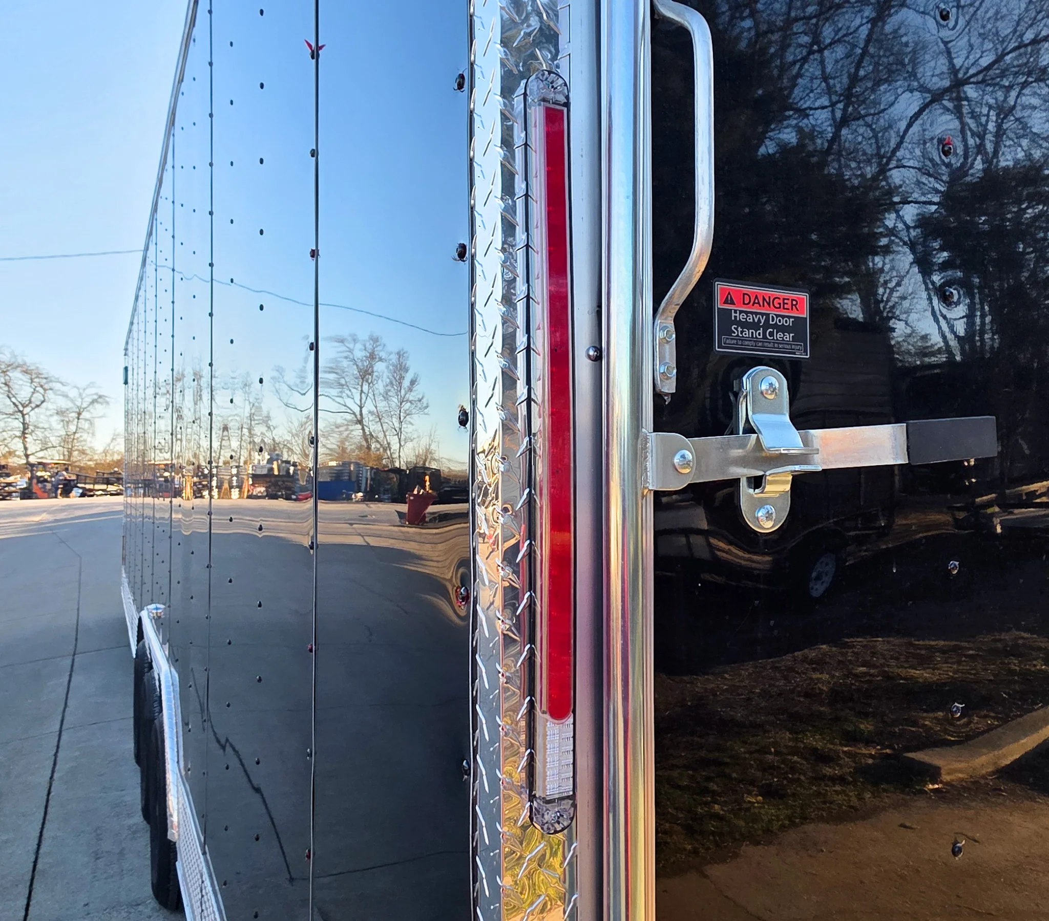 8.5x34 Black Flat Nose Enclosed Trailer (3) 5200lb Axles - Image 22